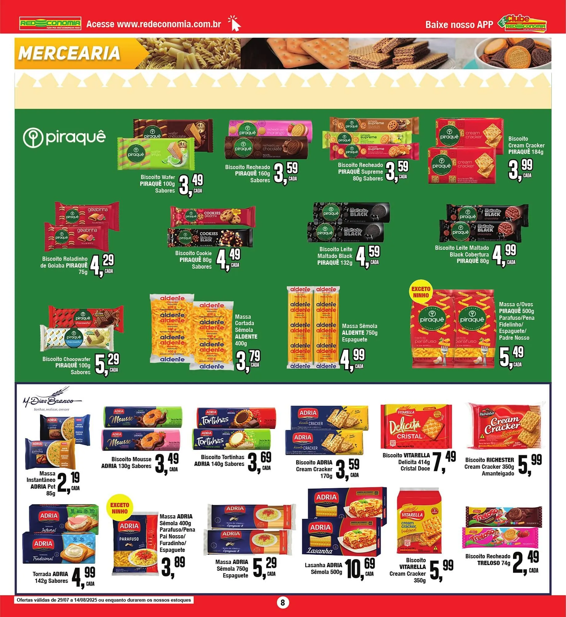 Encarte de Catálogo Rede Economia 1 de agosto até 3 de agosto 2025 - Pagina 8