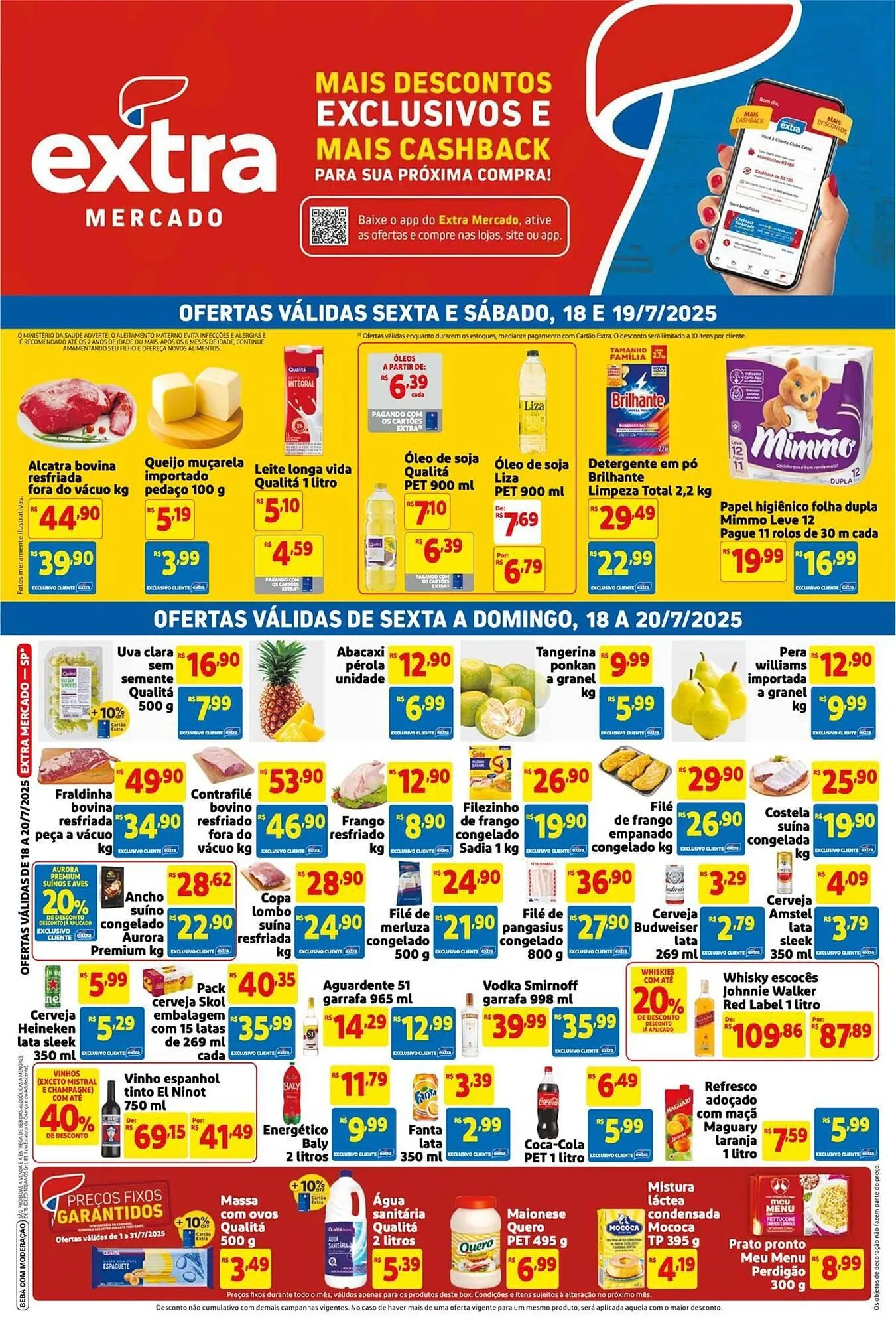 Encarte de Catálogo Extra 18 de julho até 31 de julho 2025 - Pagina 1