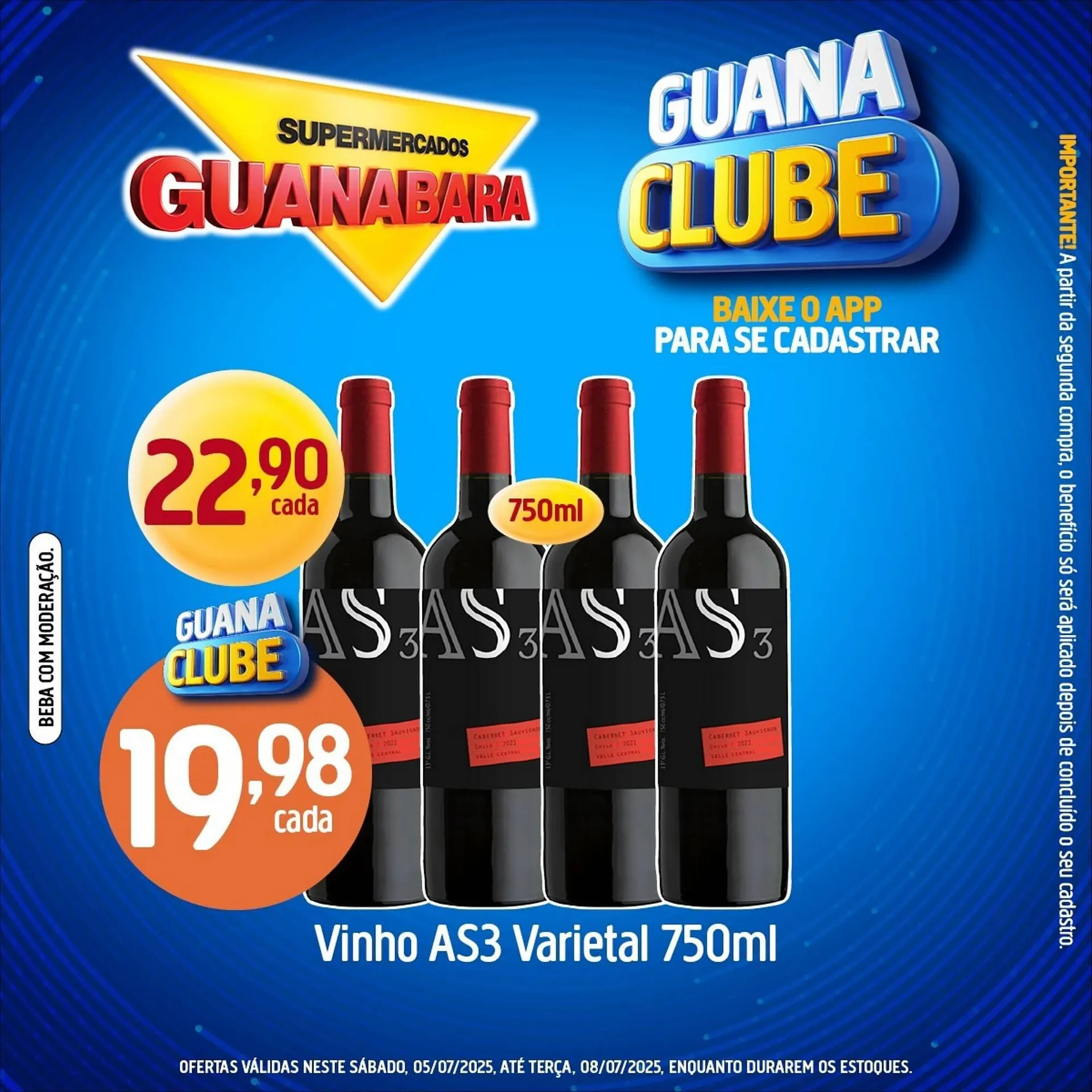 Encarte de Catálogo Supermercados Guanabara 5 de julho até 8 de julho 2025 - Pagina 1