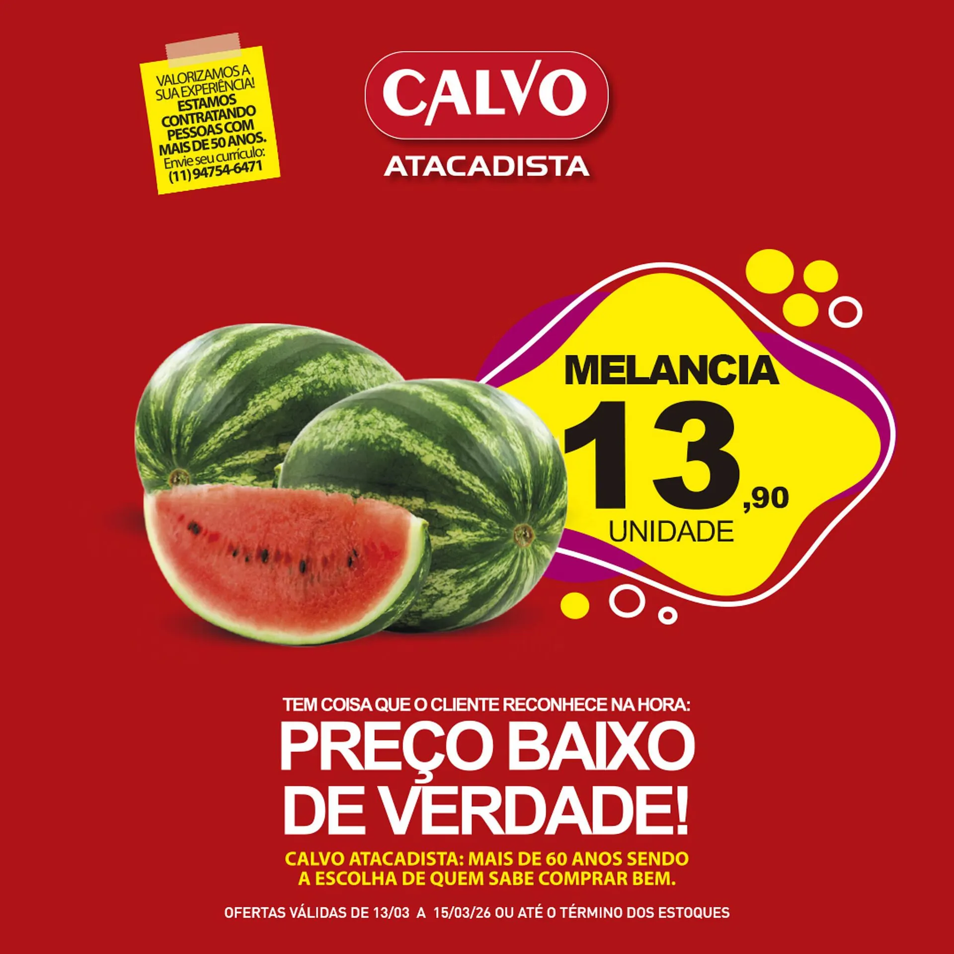 Encarte de Folheto Calvo Atacadista 14 de março até 15 de março 2026 - Pagina 3