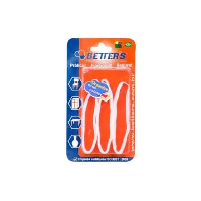 Abraçadeira Fecho de Contato Branco 420 x 10 mm com 3 Peças - Betters - Referência: 78980060