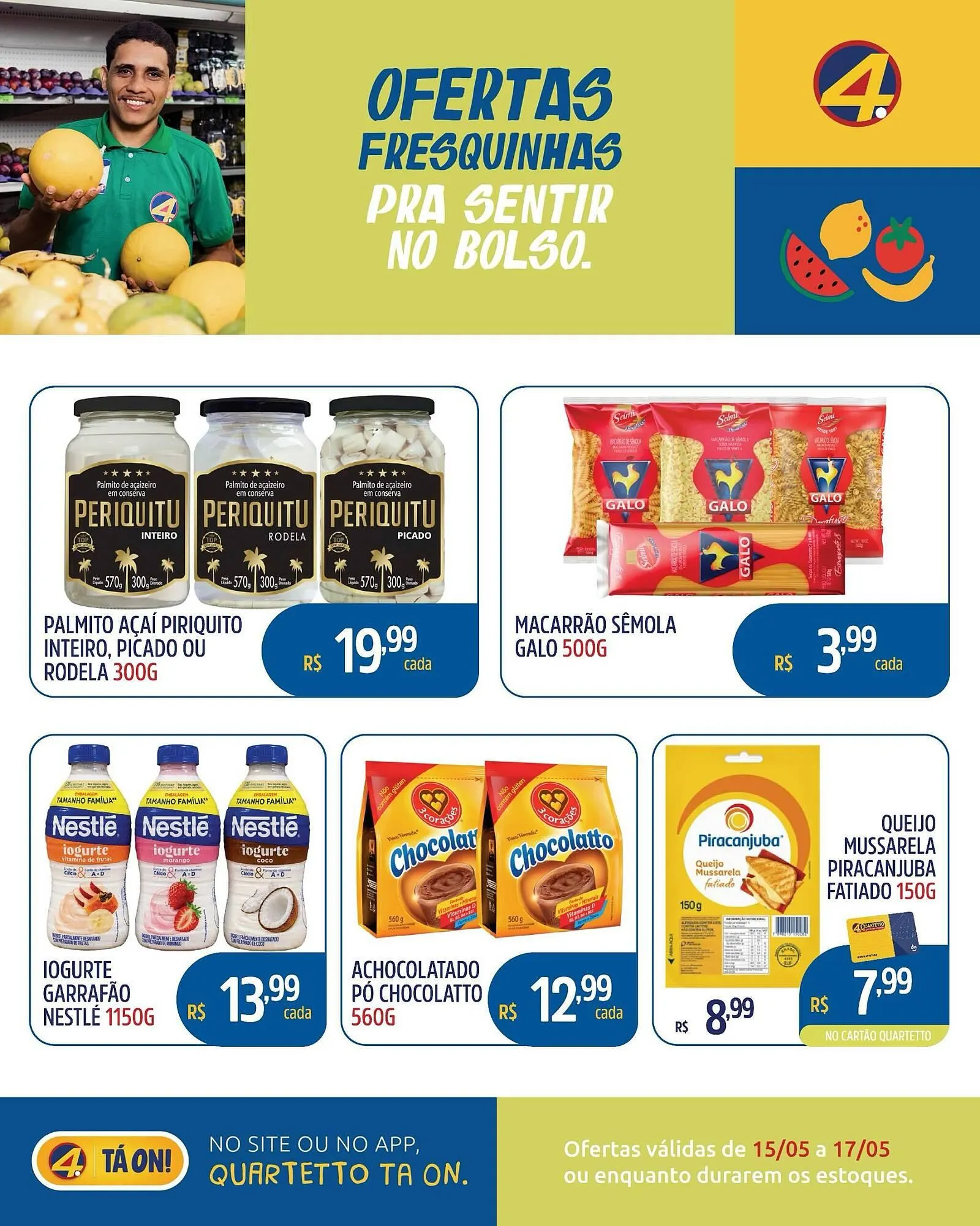 Encarte de Catálogo Quartetto Supermercados 15 de maio até 17 de maio 2026 - Pagina 8