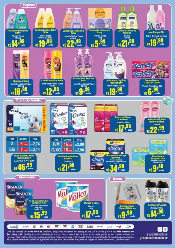 Encarte de Ofertas e promoções atuais 8 de abril até 18 de abril 2025 - Pagina 2