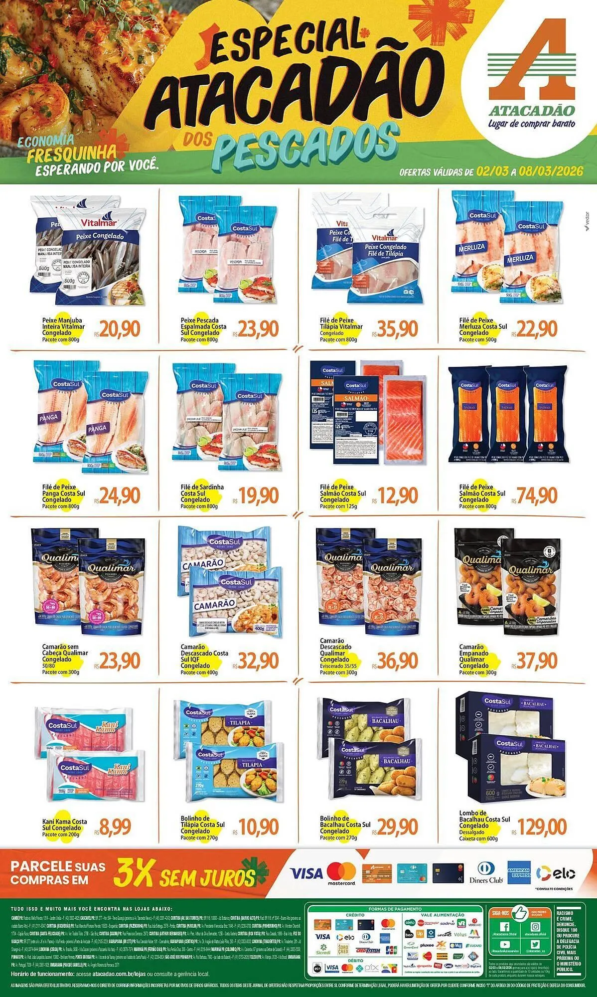 Encarte de Folheto Atacadão 2 de março até 8 de março 2026 - Pagina 1