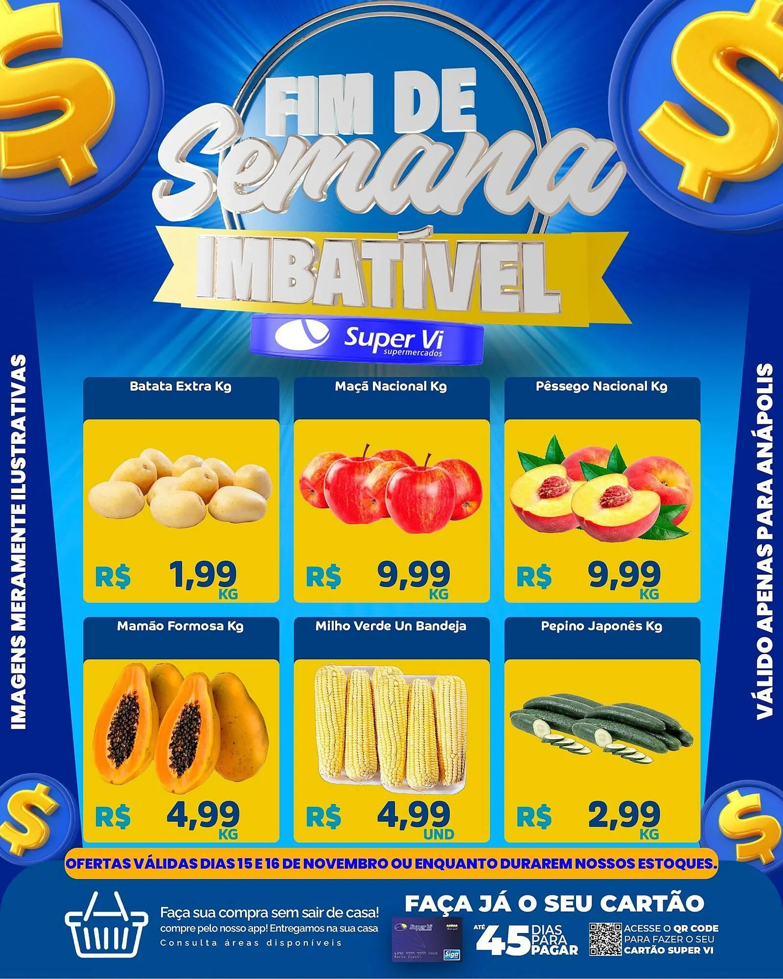 Encarte de Catálogo Super Vi Supermercados 15 de novembro até 16 de novembro 2025 - Pagina 1