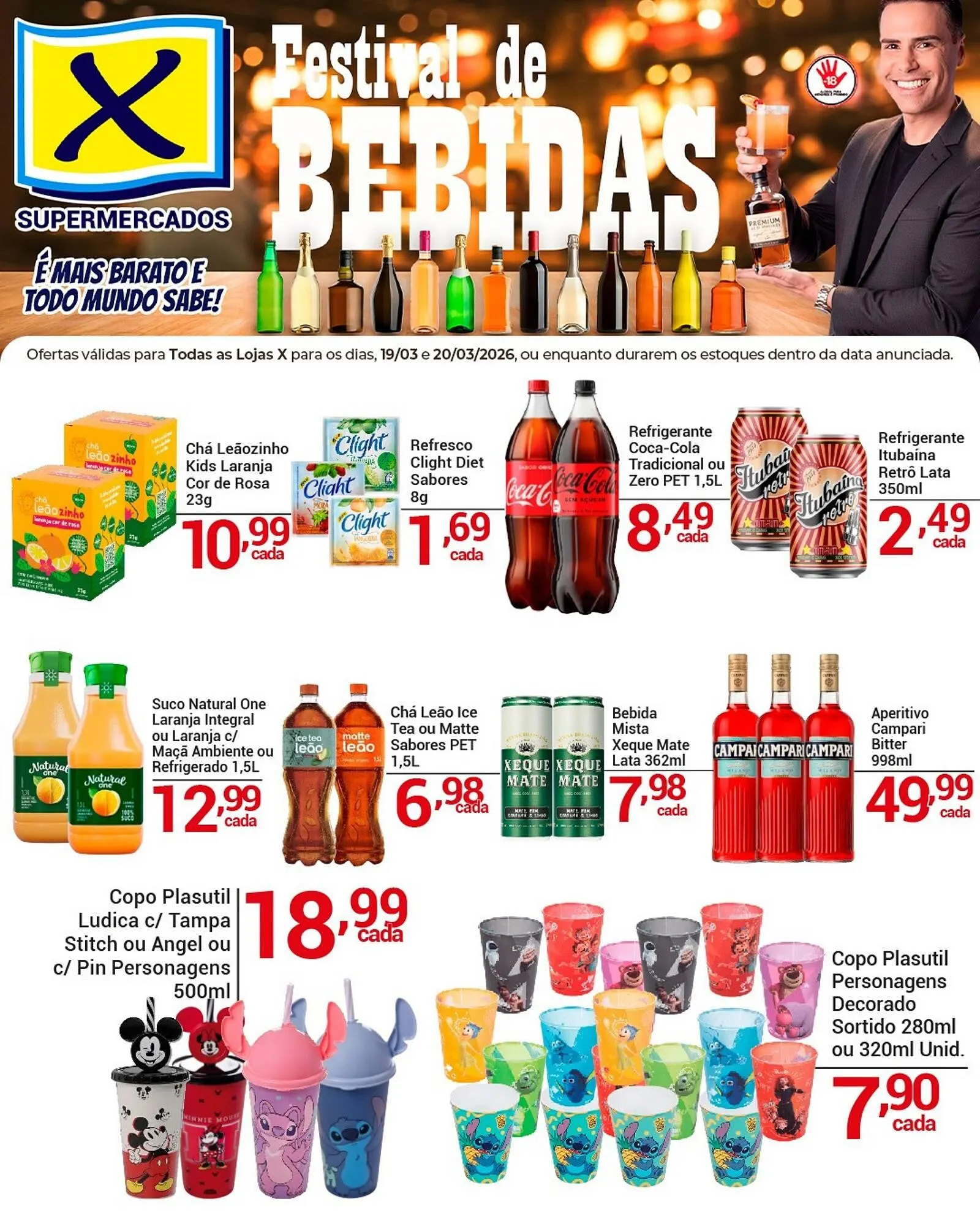 Encarte de Folheto X Supermercados 19 de março até 20 de março 2026 - Pagina 1