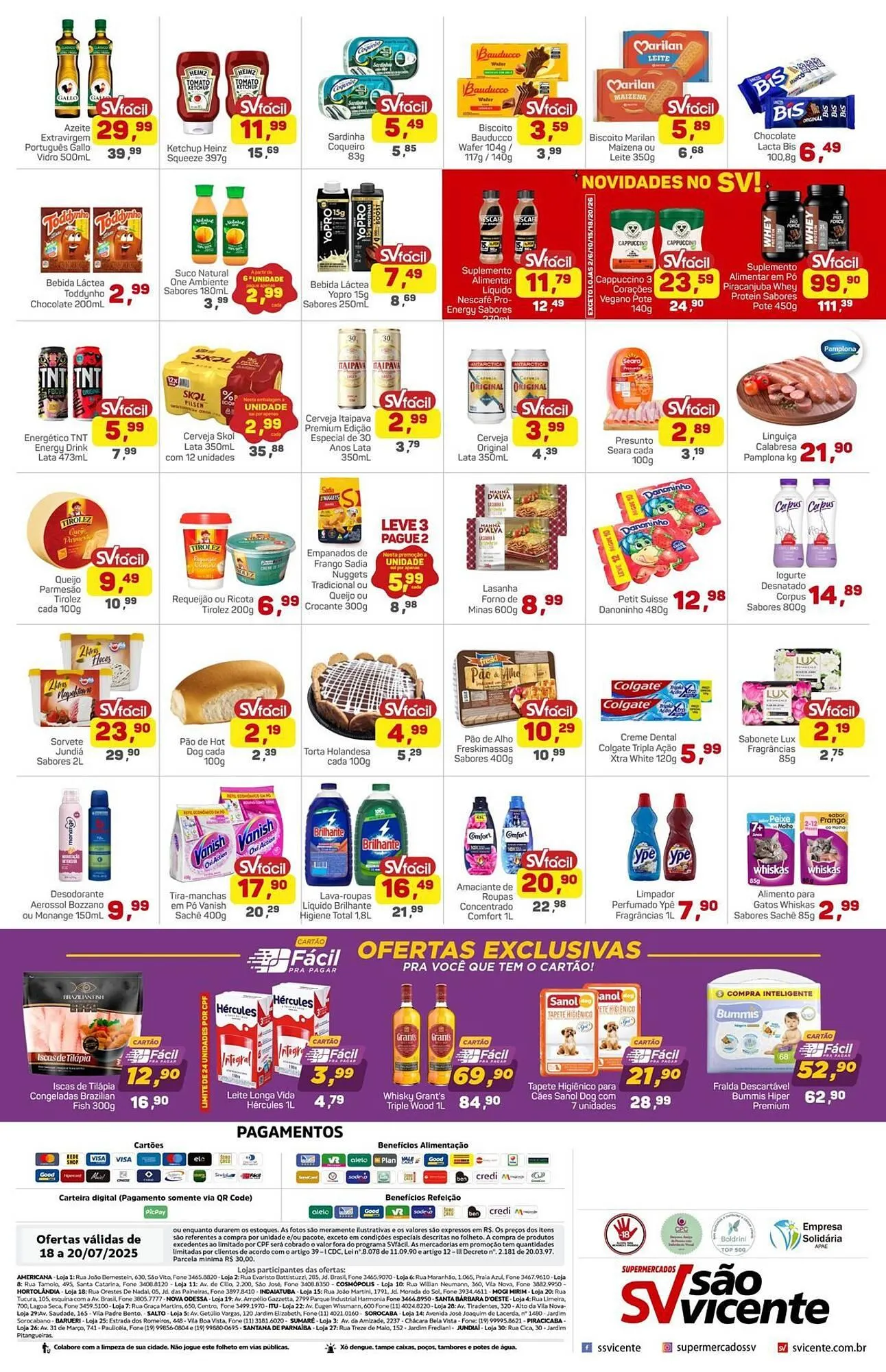 Encarte de Catálogo Supermercados São Vicente 18 de julho até 20 de julho 2025 - Pagina 2