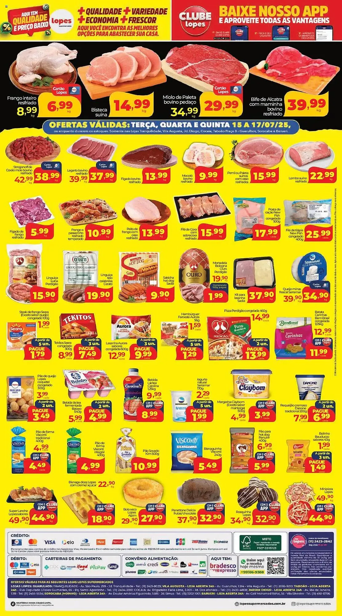 Encarte de Catálogo Lopes Supermercados 15 de julho até 17 de julho 2025 - Pagina 2