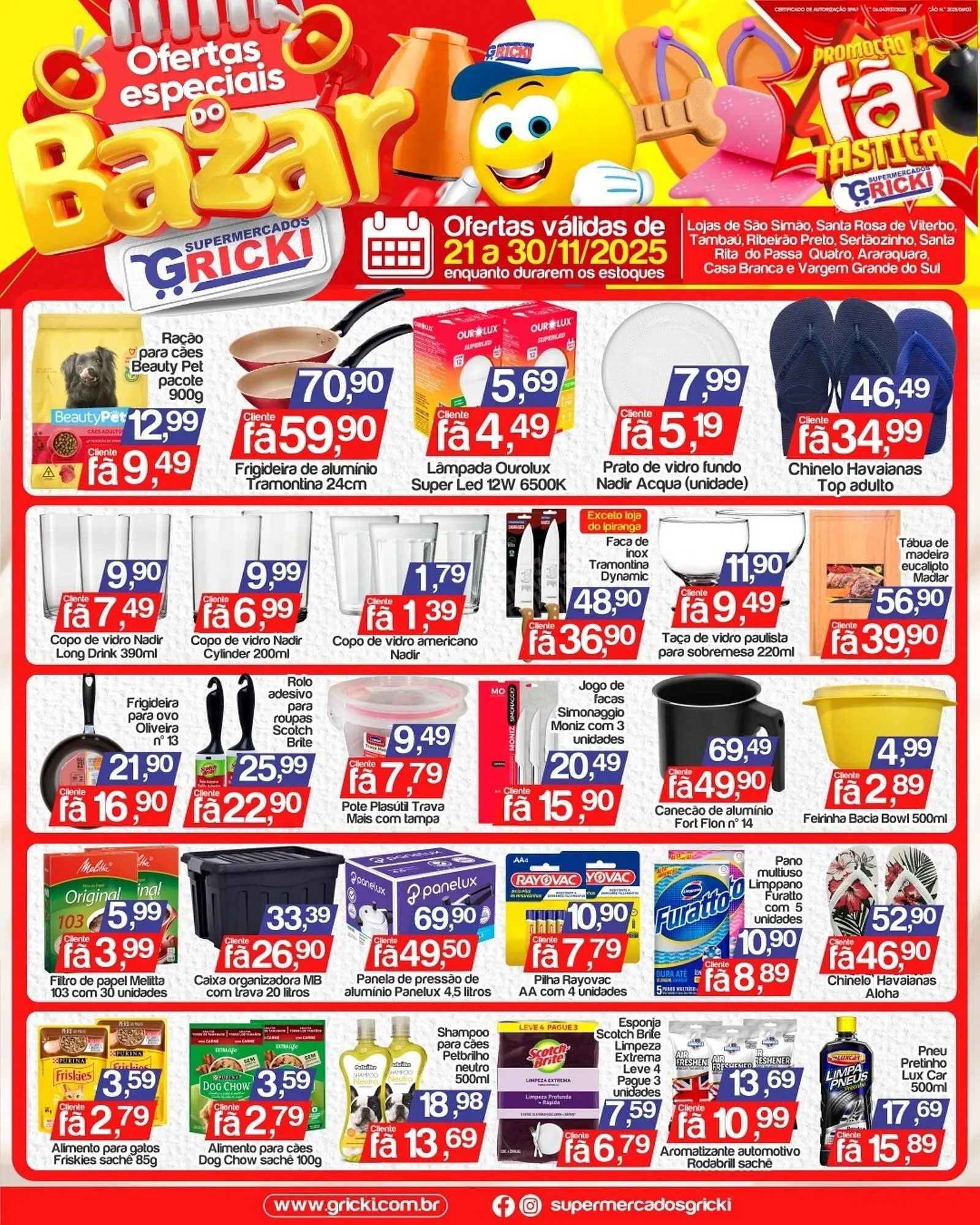 Encarte de Catálogo Supermercados Gricki 21 de novembro até 30 de novembro 2025 - Pagina 1