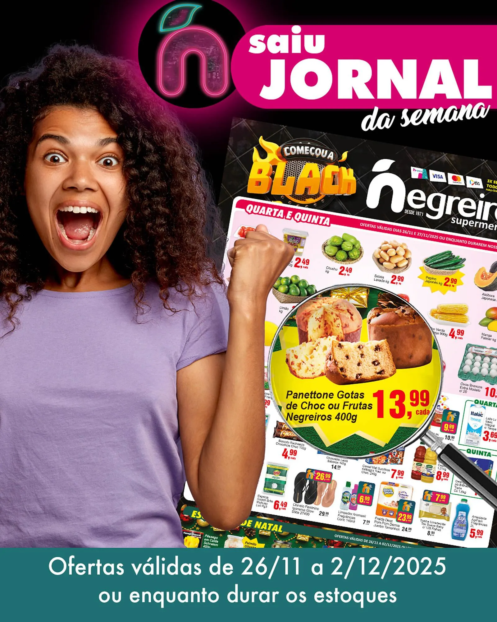 Encarte de Folheto Negreiros 25 de novembro até 2 de dezembro 2025 - Pagina 1