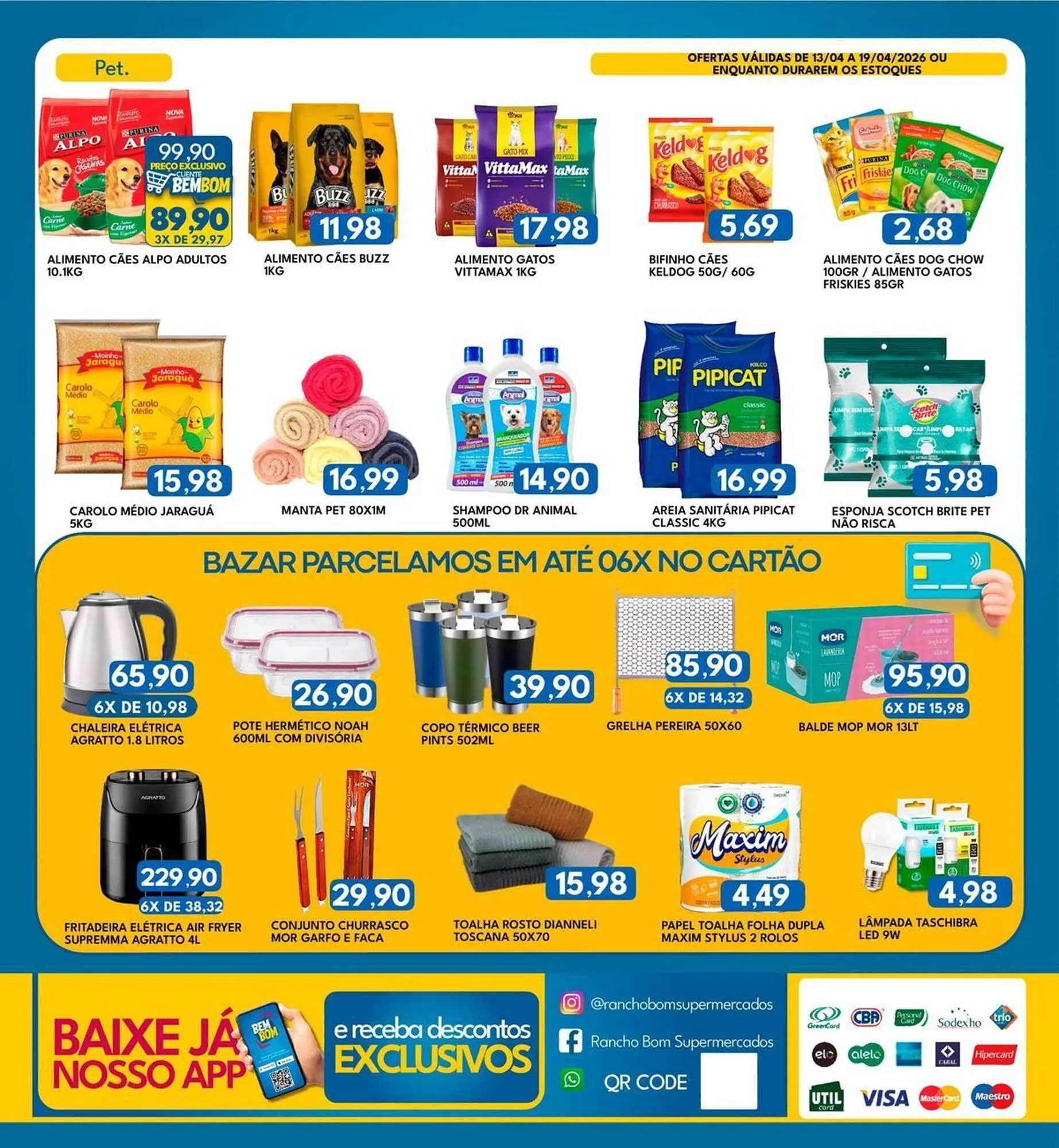 Encarte de Catálogo Rancho Bom Supermercados 13 de abril até 19 de abril 2026 - Pagina 8