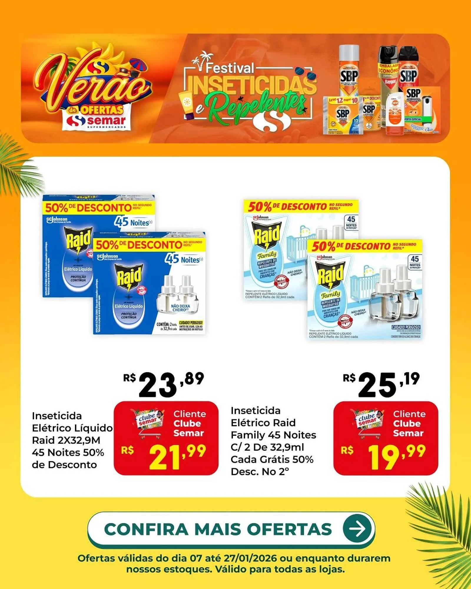 Encarte de Folheto Semar Supermercado 7 de janeiro até 27 de janeiro 2026 - Pagina 1