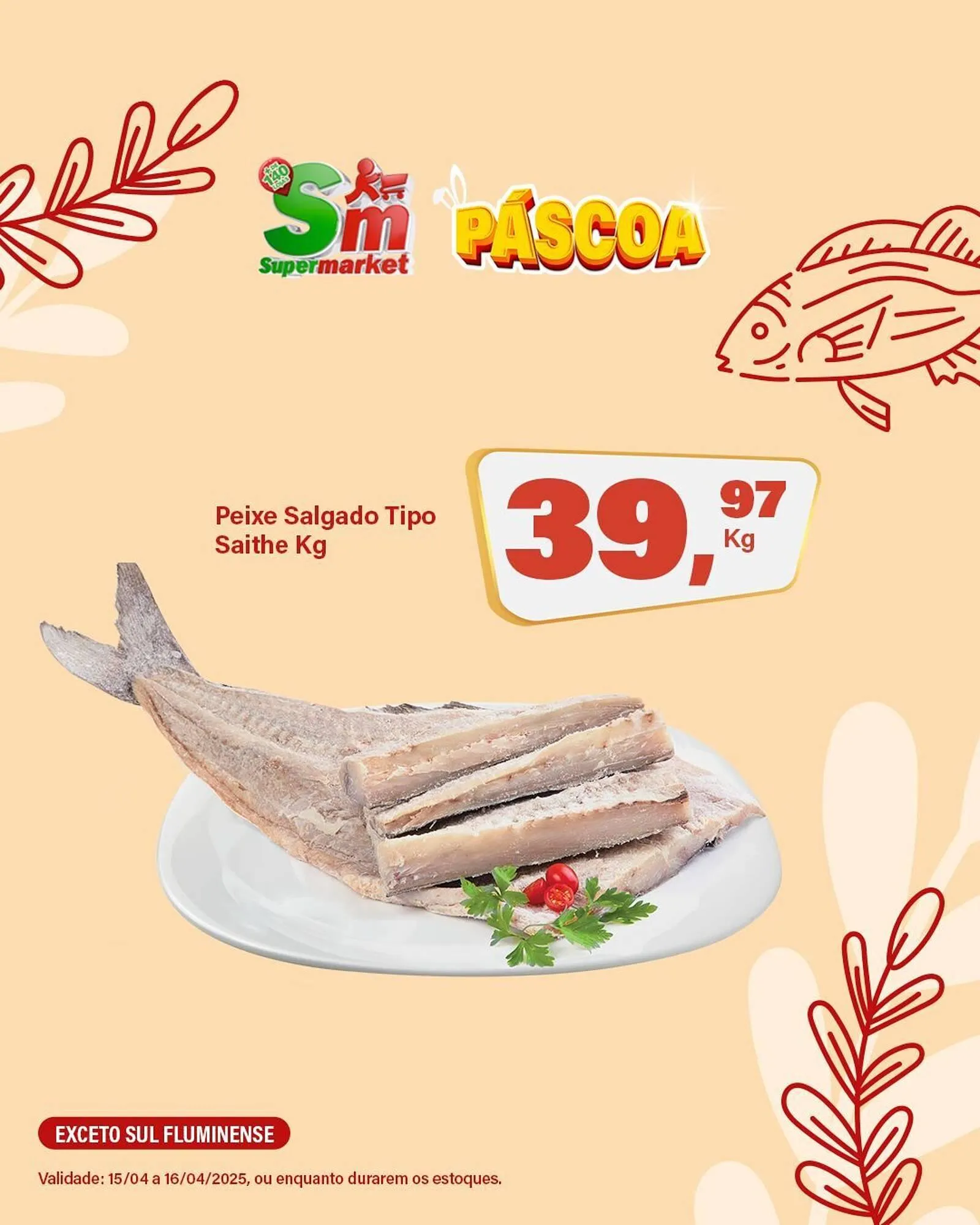 Encarte de Catálogo Rede Supermarket 15 de abril até 16 de abril 2025 - Pagina 1