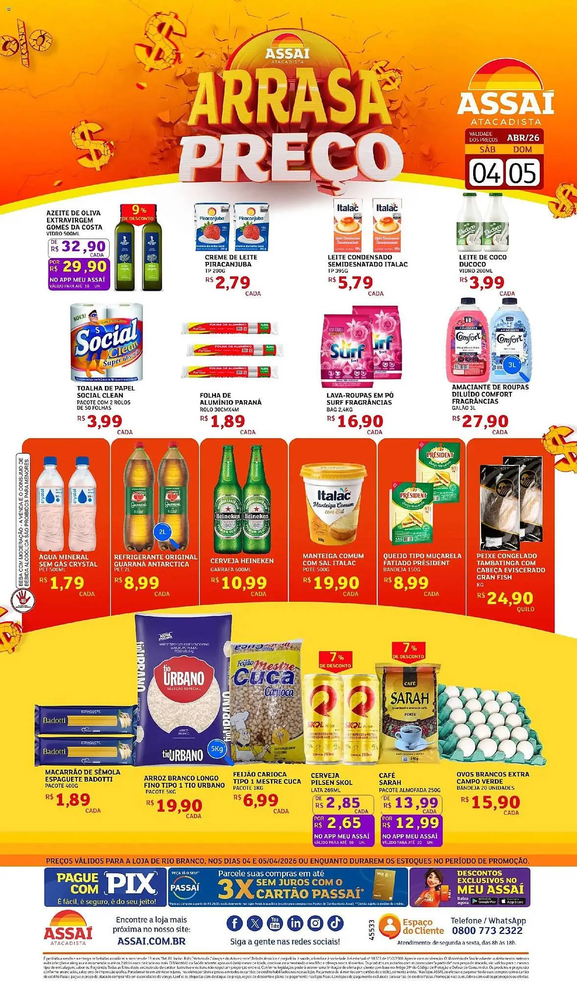 Encarte de Encarte Assaí Atacadista 4 de abril até 5 de abril 2026 - Pagina 1
