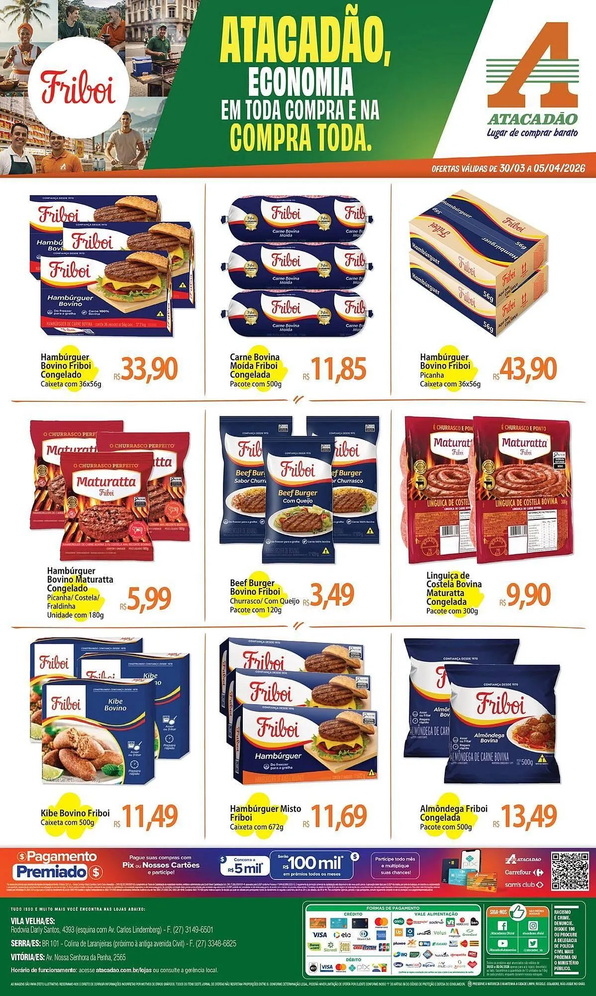 Encarte de Folheto Atacadão 30 de março até 5 de abril 2026 - Pagina 1