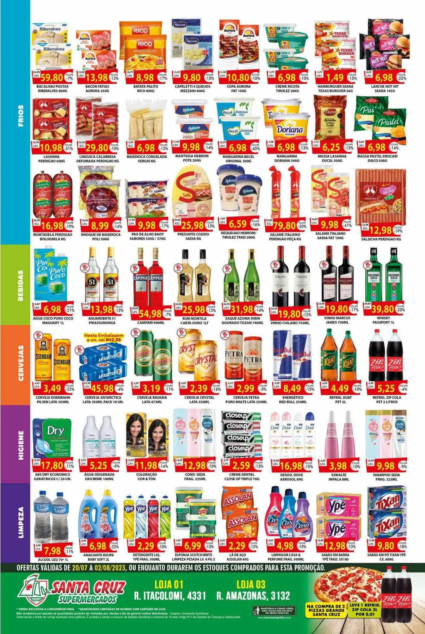Encarte de Santa Cruz Supermercados Ofertas 20 de julho até 2 de agosto 2023 - Pagina 2