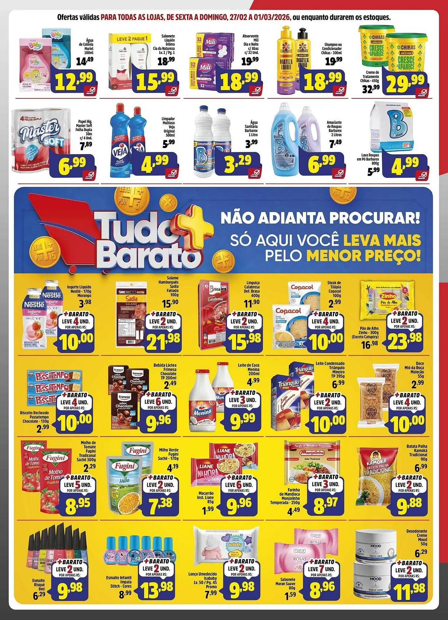 Encarte de Folheto Supermercado Paraná 27 de fevereiro até 1 de março 2026 - Pagina 4