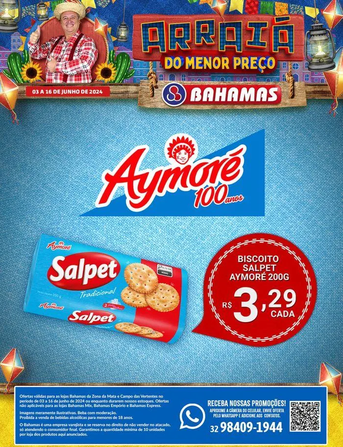 Encarte de Arraiá do Menor Preço Bahamas 3 de junho até 16 de junho 2024 - Pagina 1