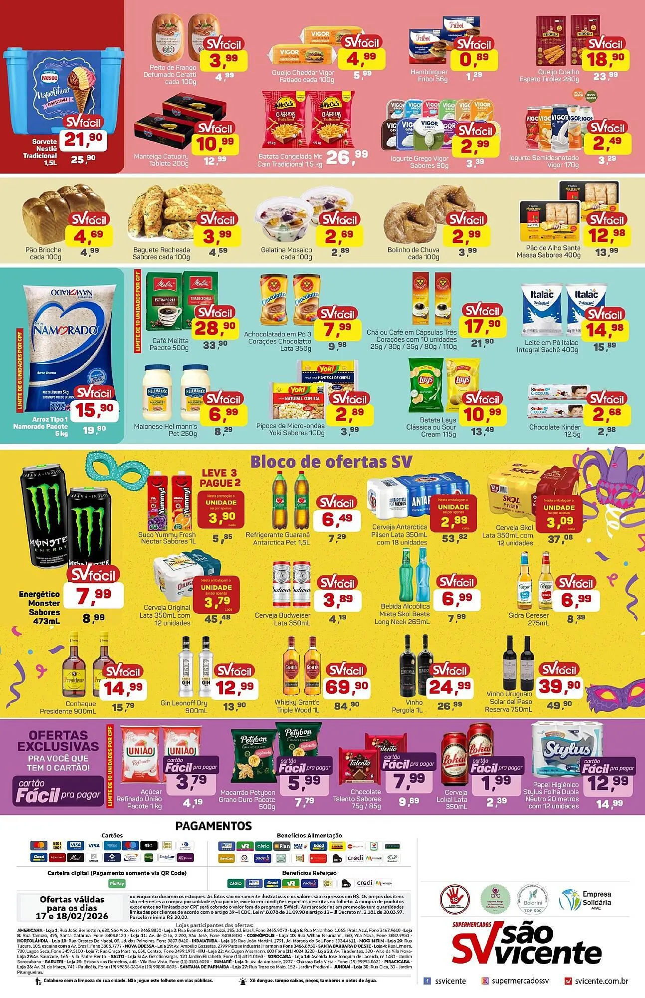 Encarte de Catálogo Supermercados São Vicente 17 de fevereiro até 18 de fevereiro 2026 - Pagina 2