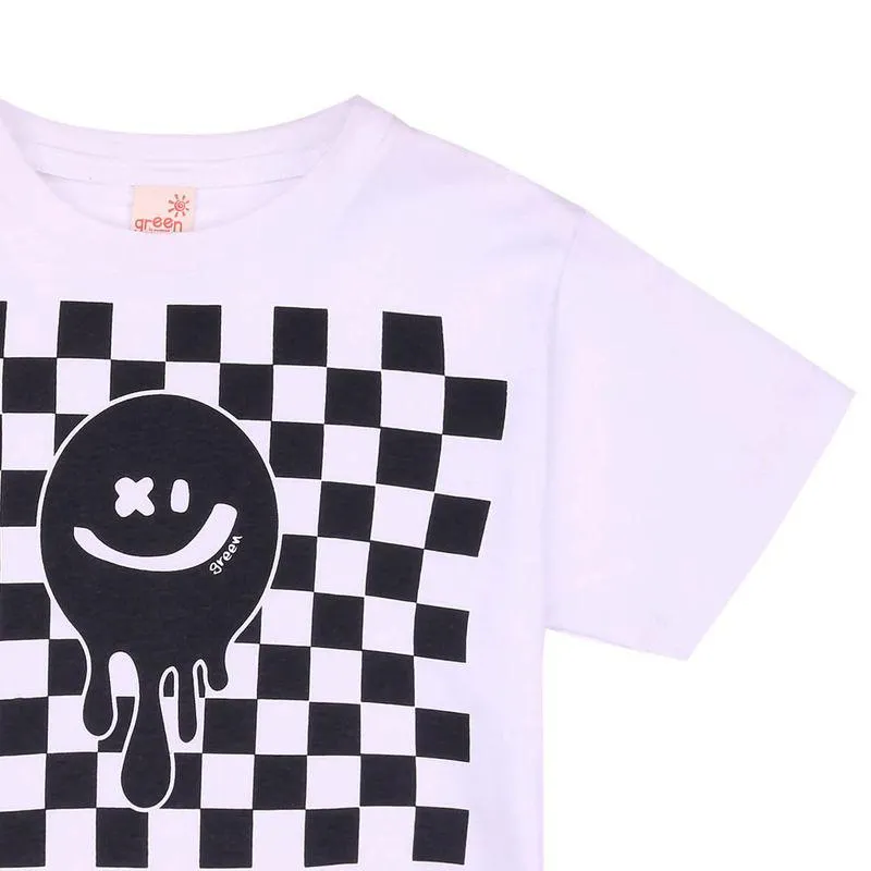 Camiseta Infantil Menina Smile Branca