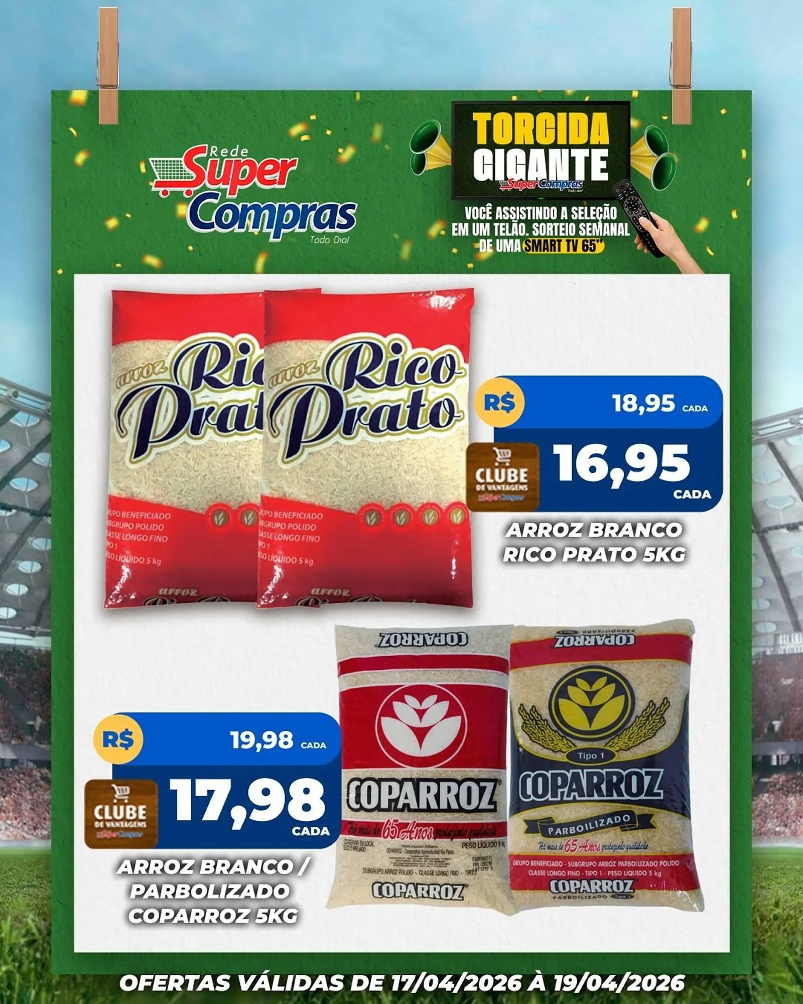 Encarte de Encarte Rede Super Compras 17 de abril até 19 de abril 2026 - Pagina 1