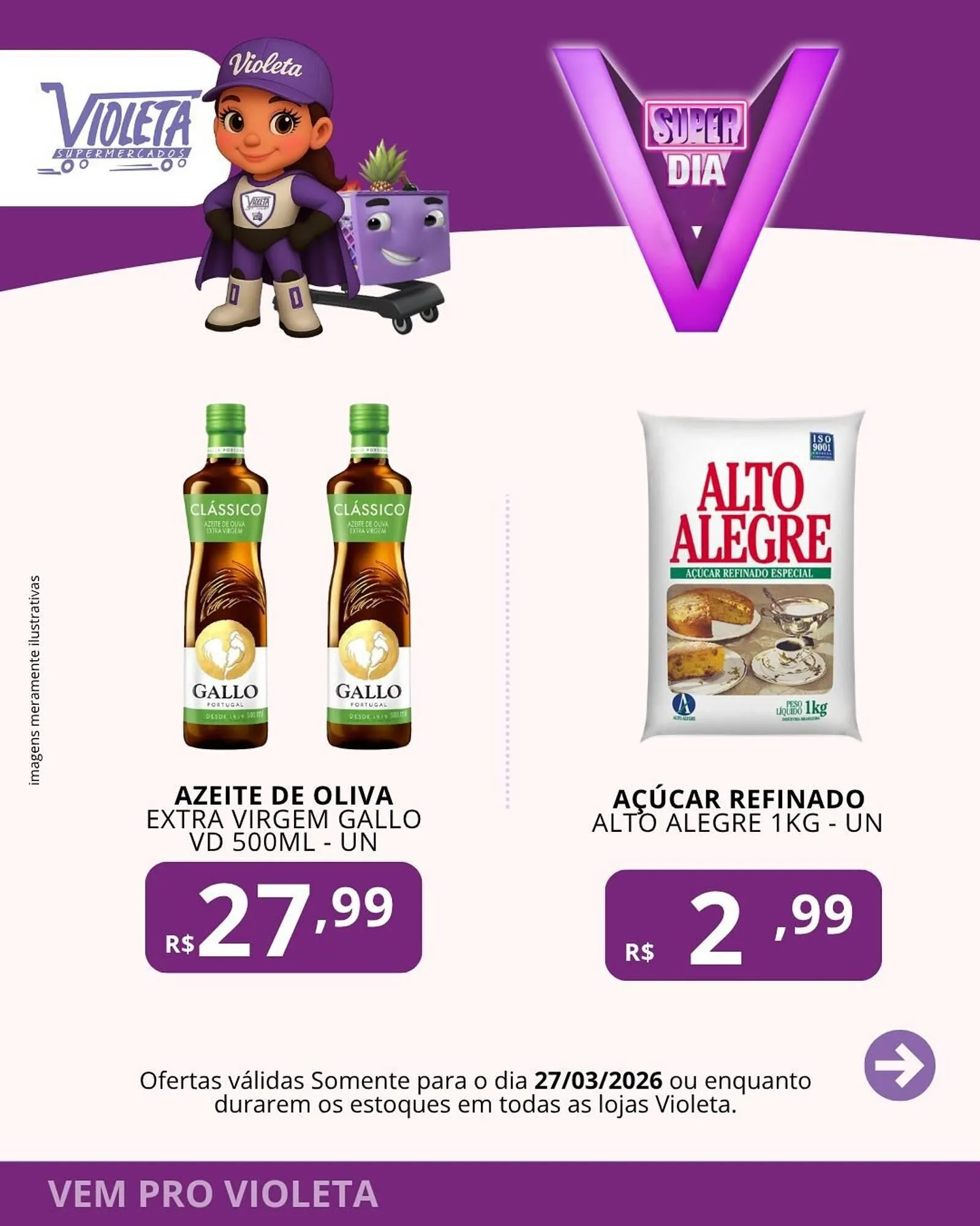 Encarte de Catálogo Violeta Supermercados 27 de março até 27 de março 2026 - Pagina 5