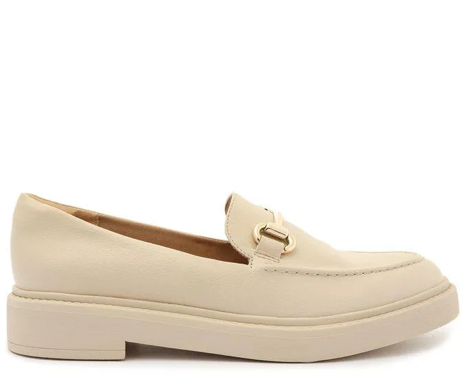 Mocassim Flatform Nude Bone Bridão