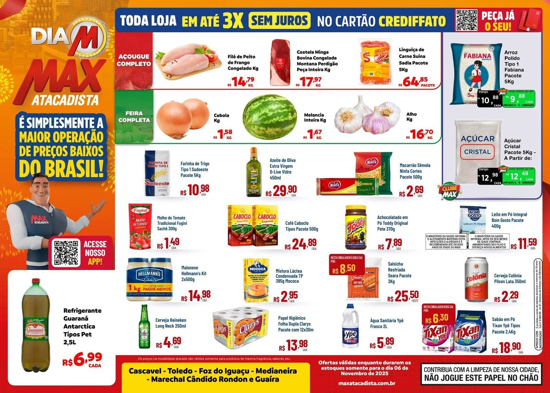 Encarte de Encarte Max Atacadista 6 de novembro até 6 de novembro 2025 - Pagina 1