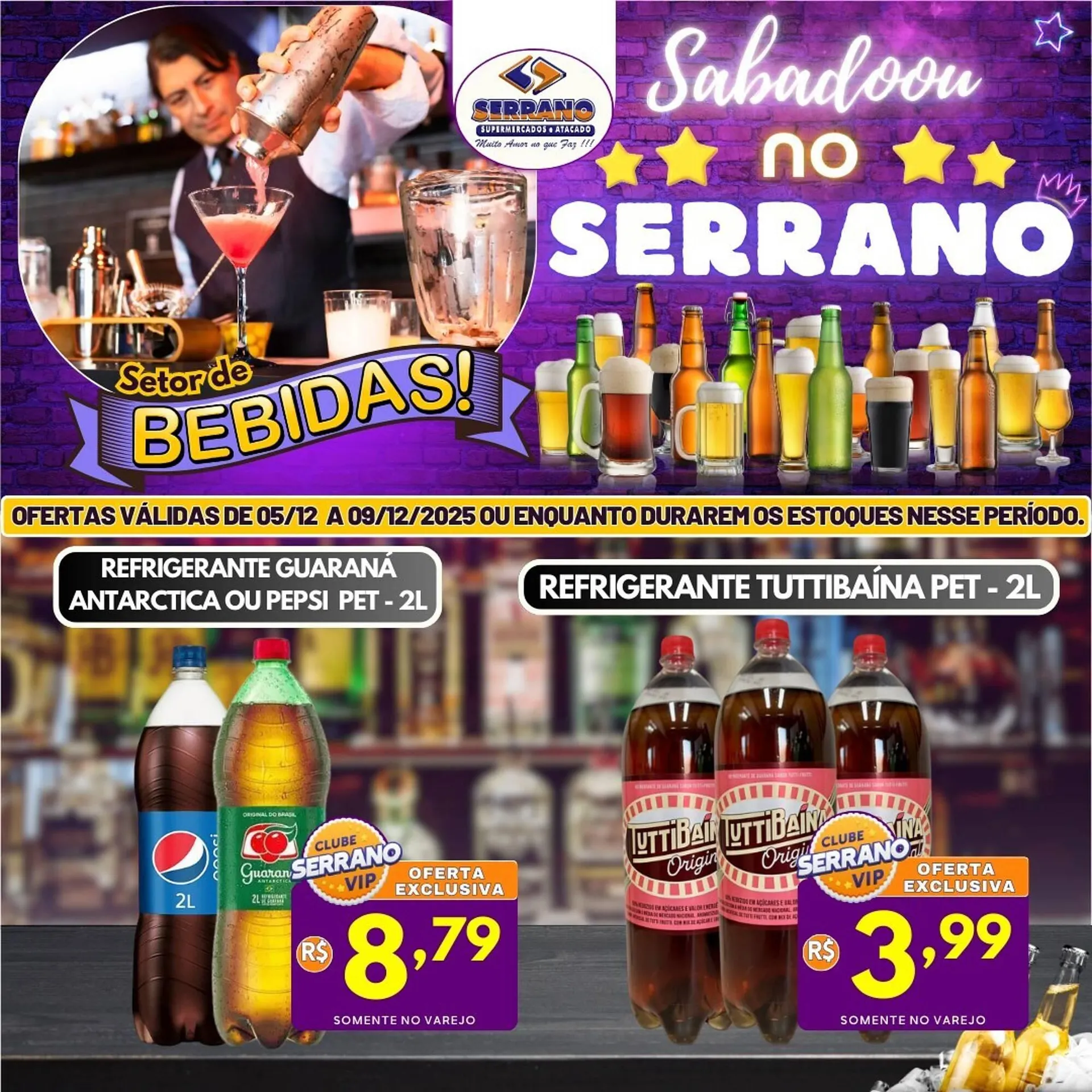 Encarte de Catálogo Serrano Supermercado 7 de dezembro até 9 de dezembro 2025 - Pagina 1