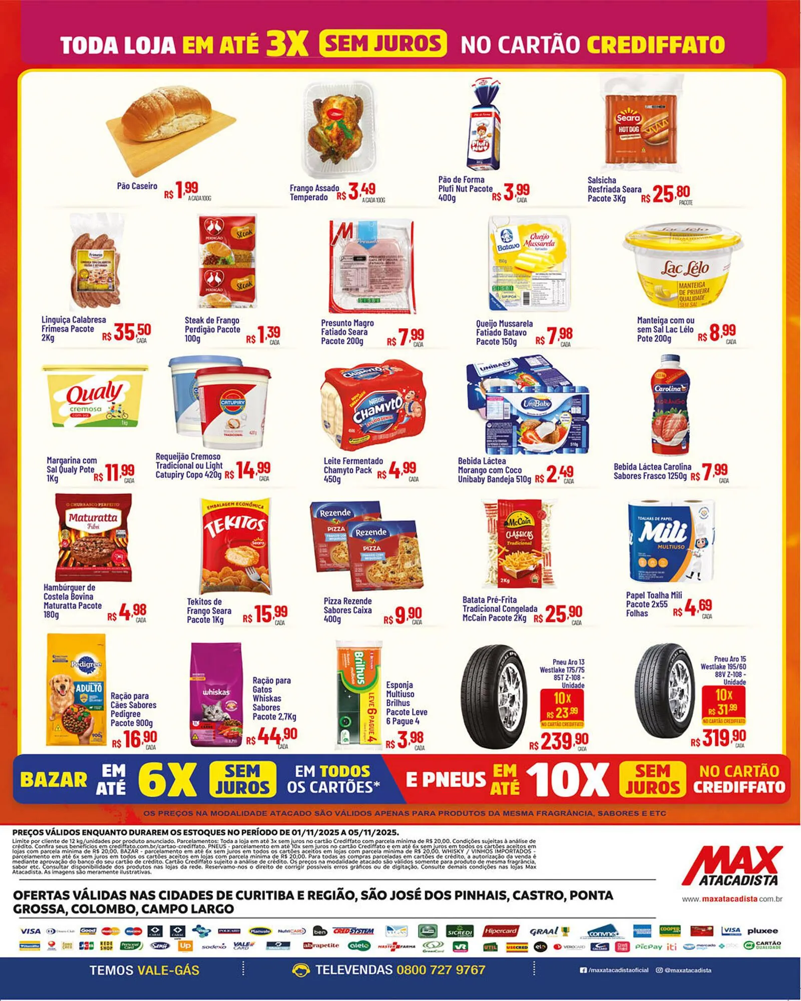 Encarte de Encarte Max Atacadista 1 de novembro até 5 de novembro 2025 - Pagina 4
