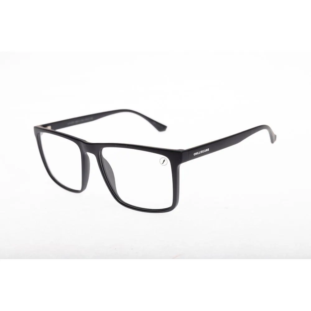 Armação Para Óculos de Grau Masculino Chilli Beans Quadrado Preto - LV.IJ.0341.0101 G