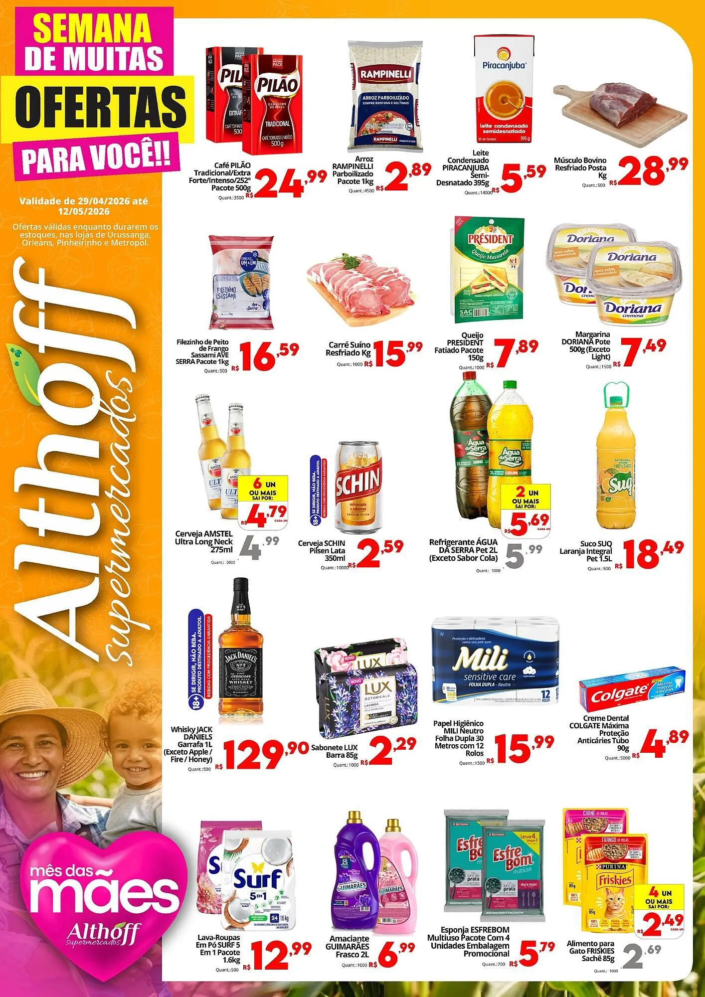 Encarte de Encarte Althoff Supermercados 29 de abril até 12 de maio 2026 - Pagina 1