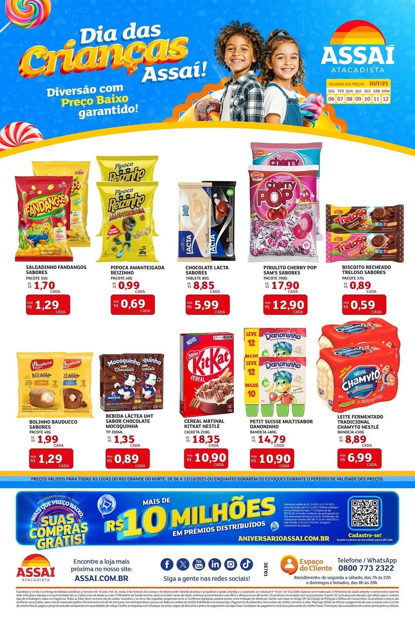 Encarte de Encarte Assaí Atacadista 6 de outubro até 12 de outubro 2025 - Pagina 1