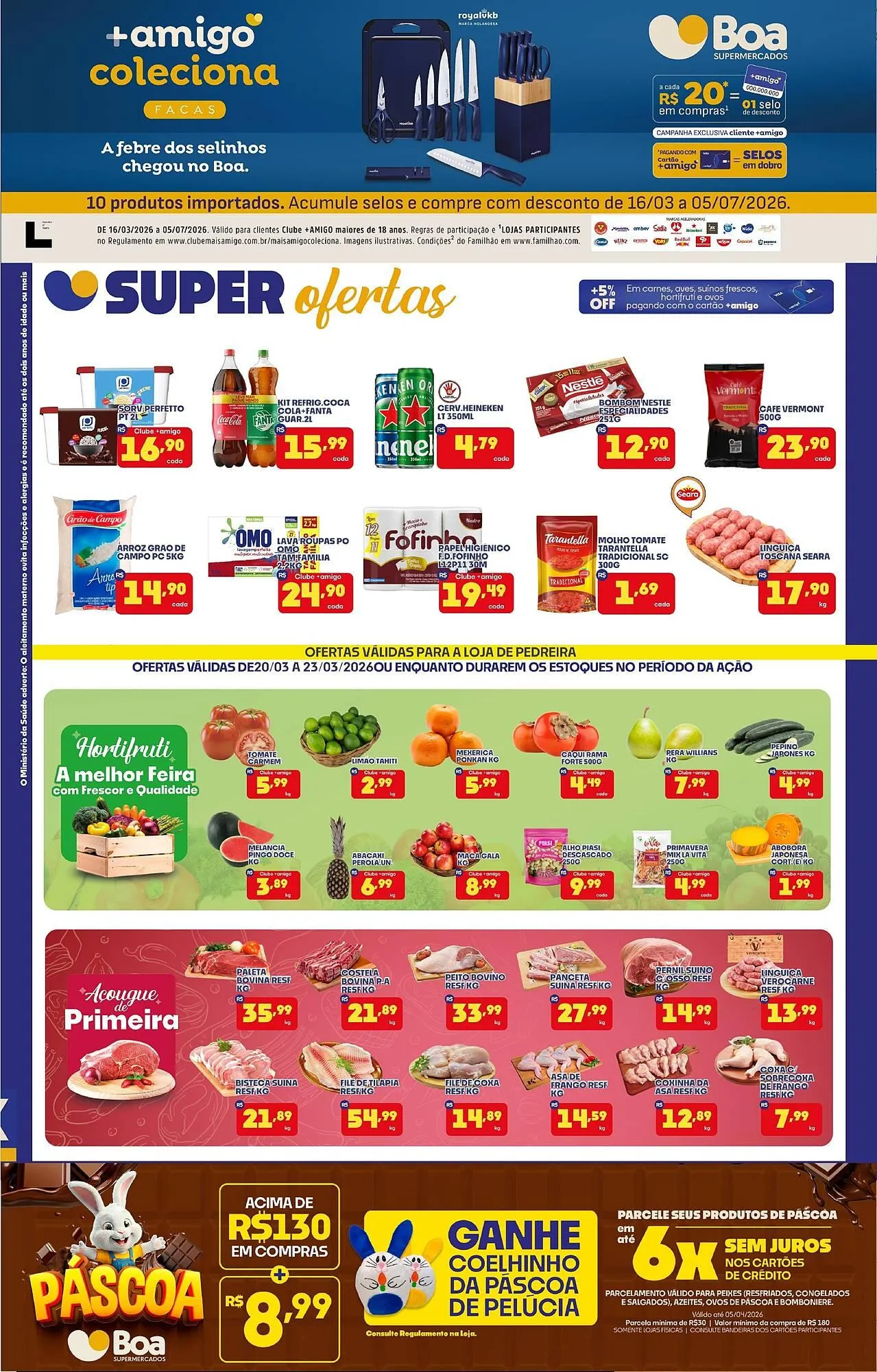 Encarte de Tabloide Boa Supermercados 20 de março até 23 de março 2026 - Pagina 1