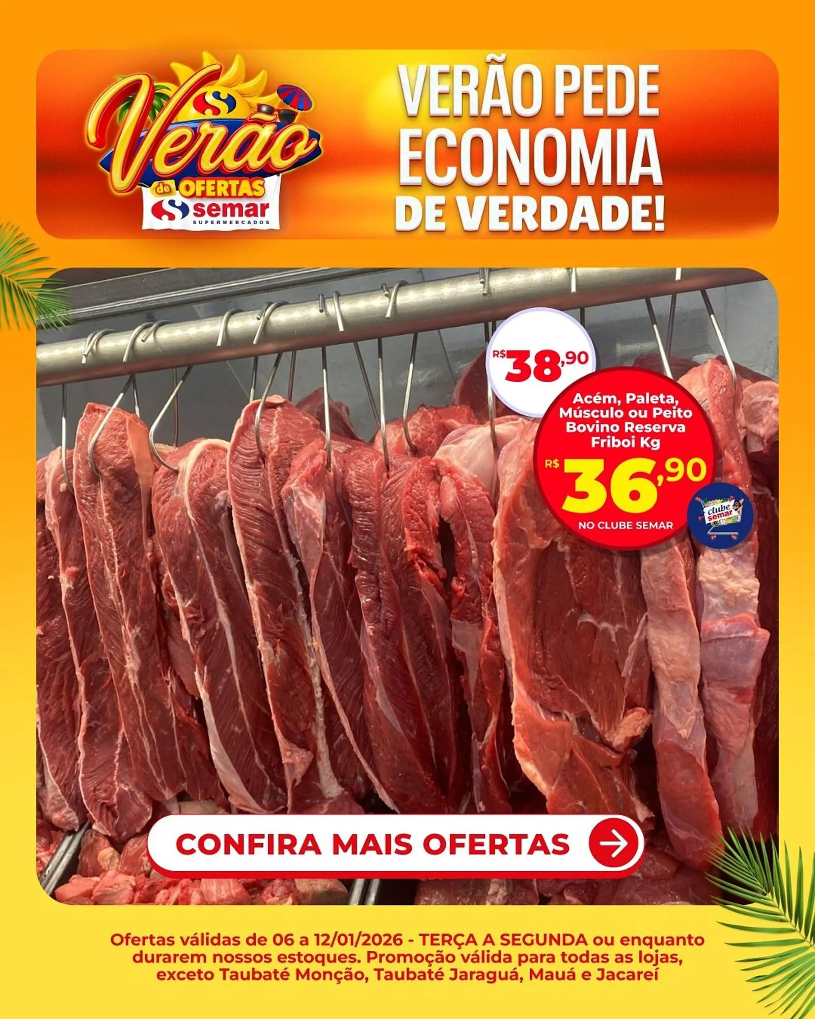 Encarte de Folheto Semar Supermercado 7 de janeiro até 12 de janeiro 2026 - Pagina 1