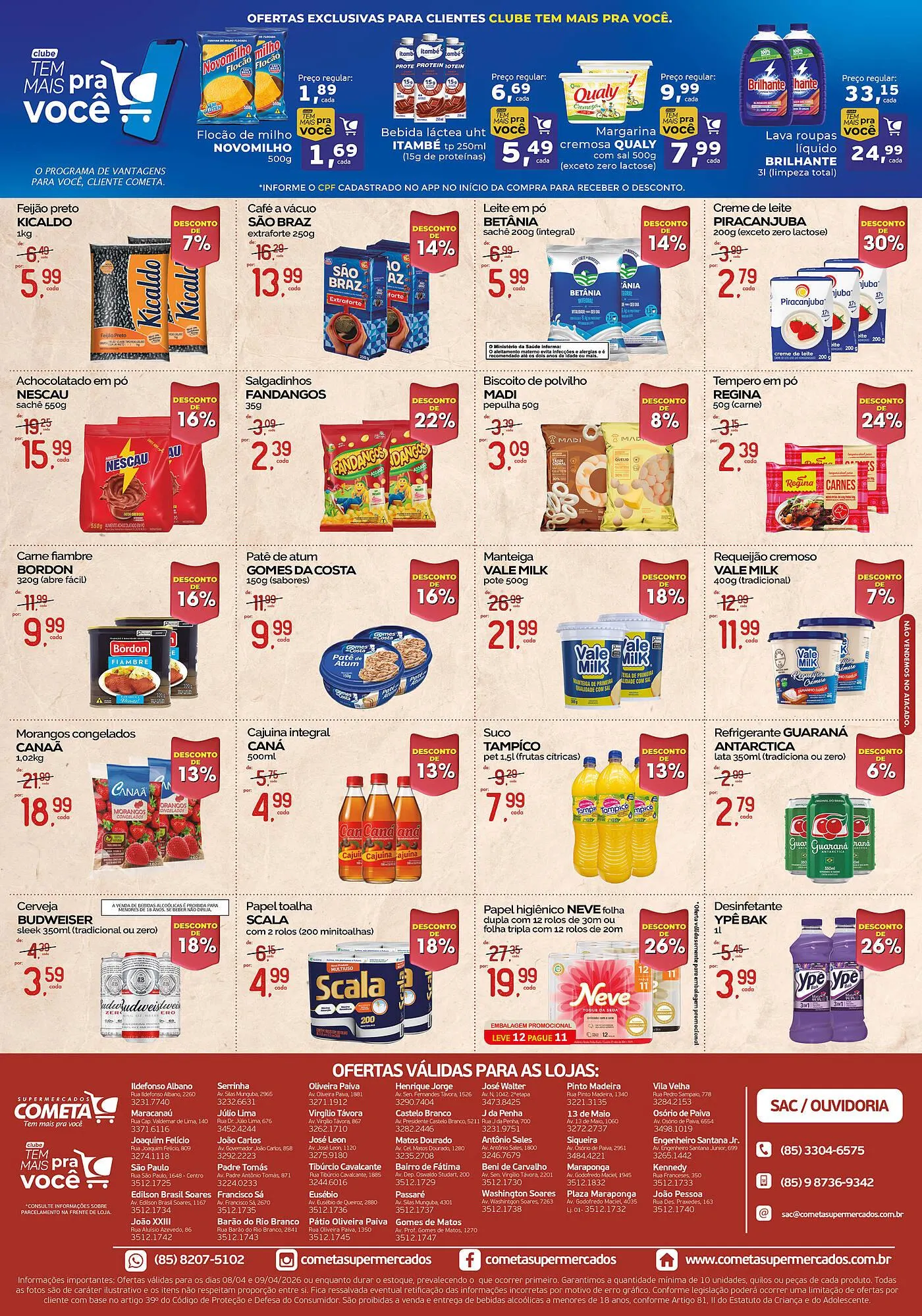 Encarte de Encarte Cometa Supermercados 8 de abril até 9 de abril 2026 - Pagina 2