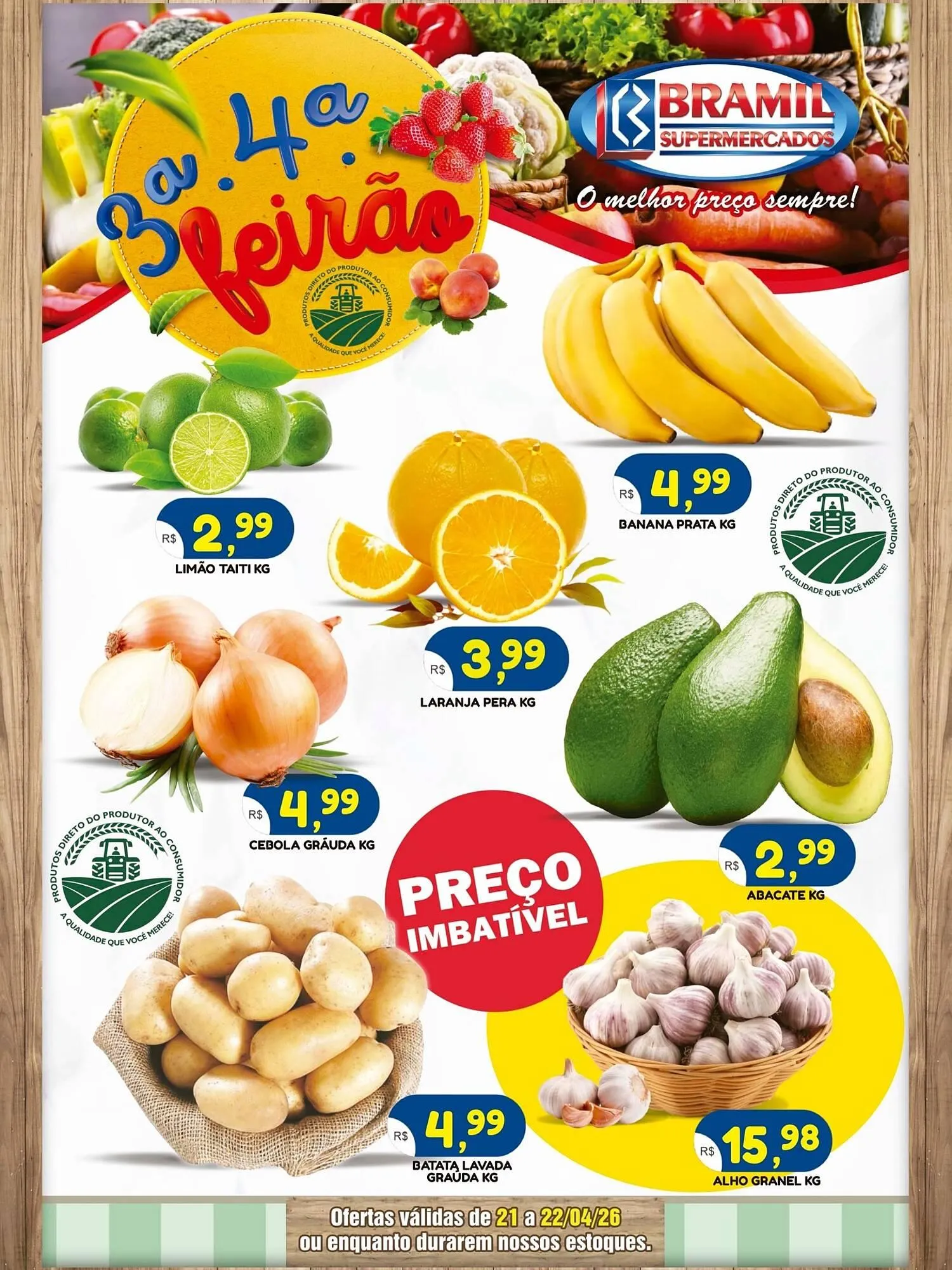 Encarte de Encarte Bramil Supermercados 21 de abril até 22 de abril 2026 - Pagina 1