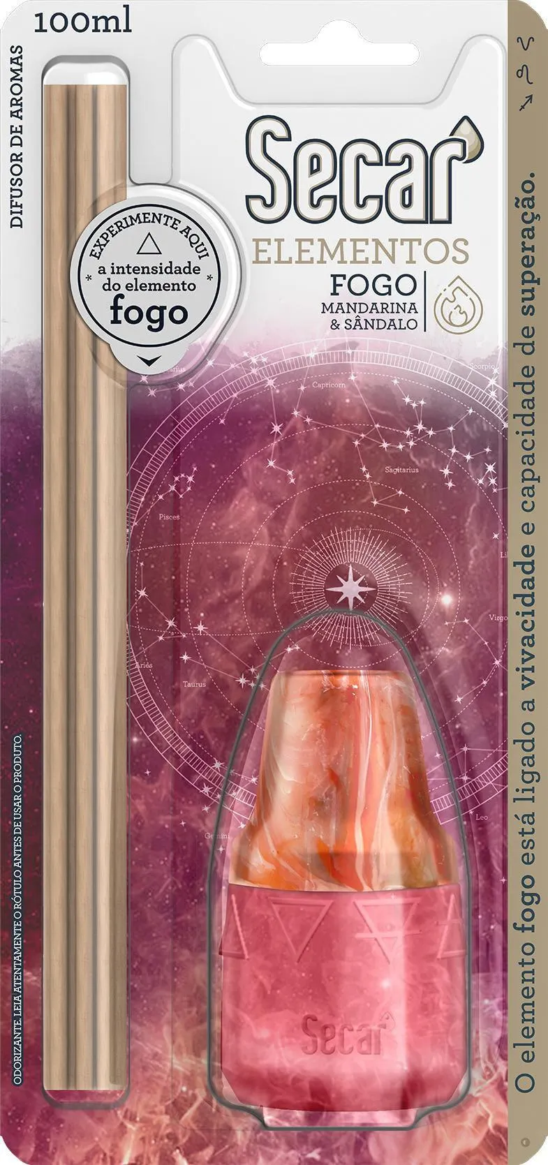 Difusor de Aromas Secar Elementos Fogo 100ml