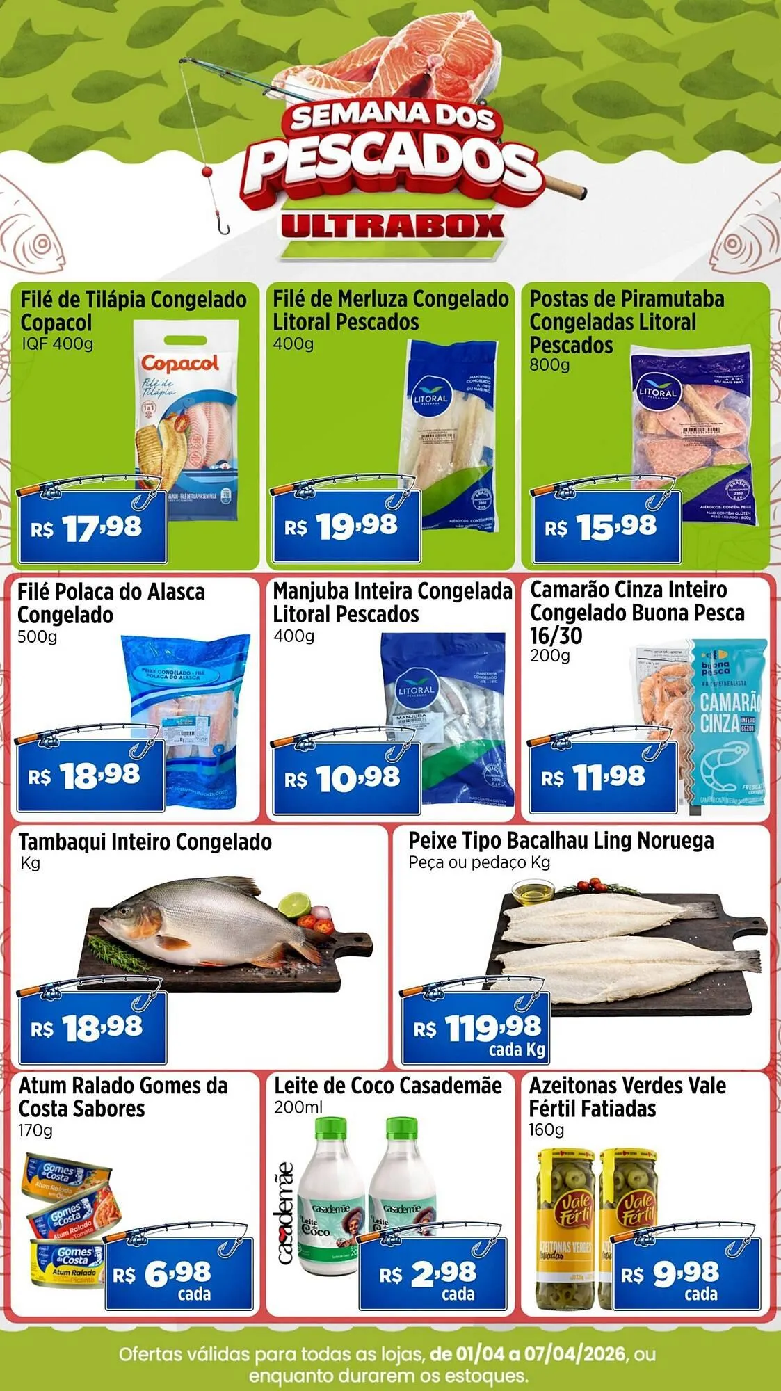 Encarte de Panfleto Ultrabox 1 de abril até 7 de abril 2026 - Pagina 1