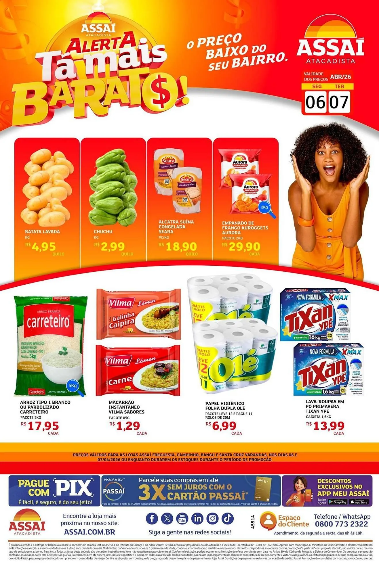 Encarte de Encarte Assaí Atacadista 6 de abril até 7 de abril 2026 - Pagina 1
