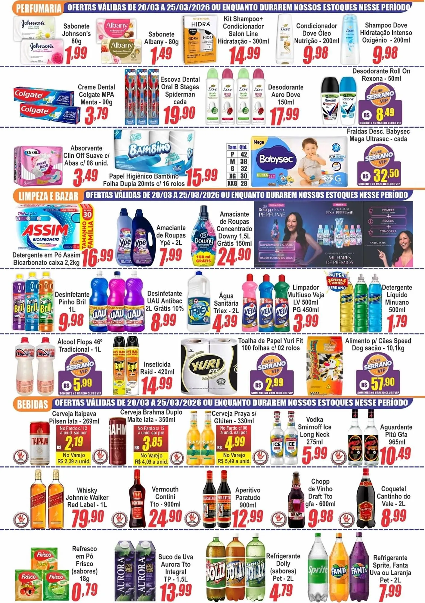 Encarte de Catálogo Serrano Supermercado 18 de março até 25 de março 2026 - Pagina 3