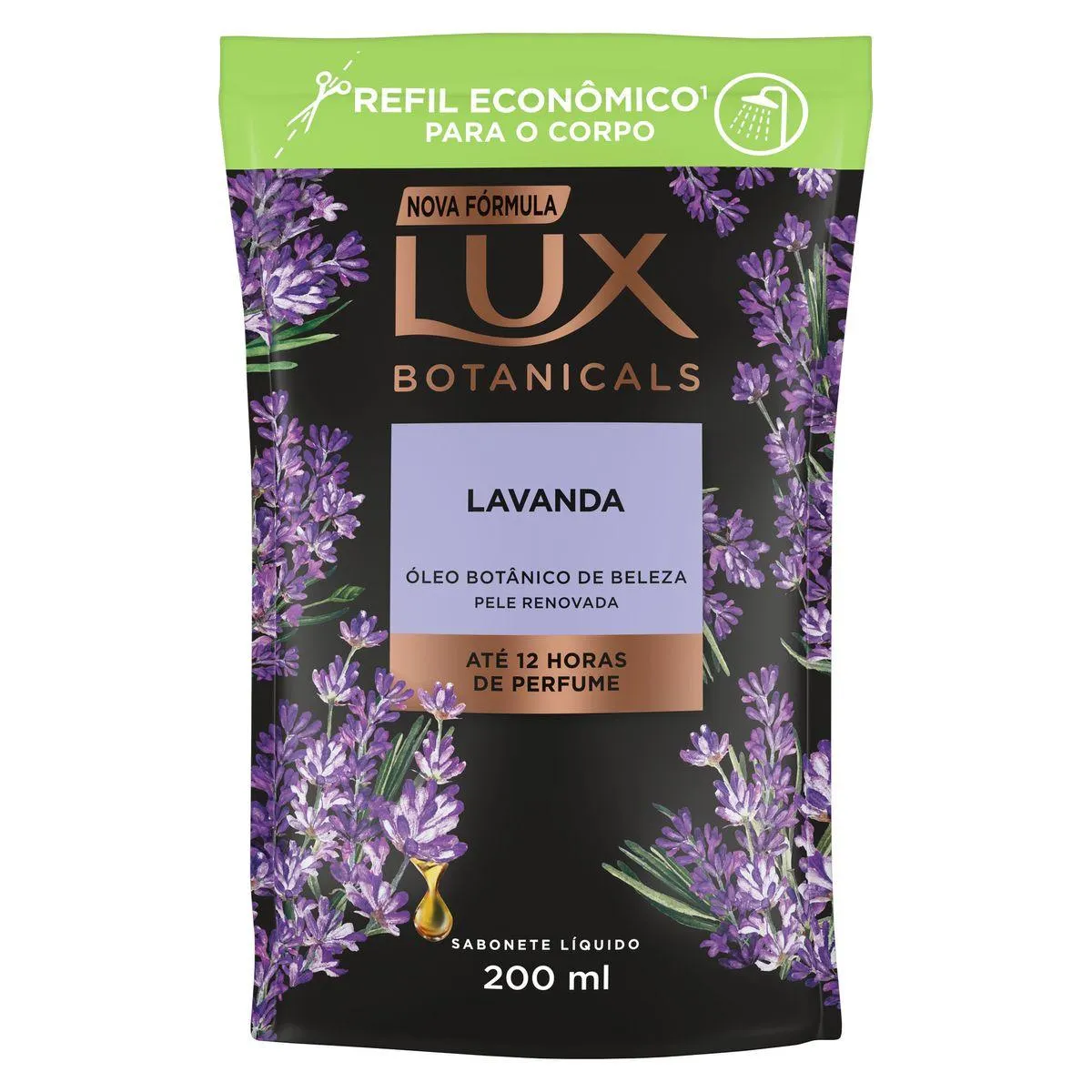 Sabonete Liquido Lux Botanicals Lavanda 200ml Refil