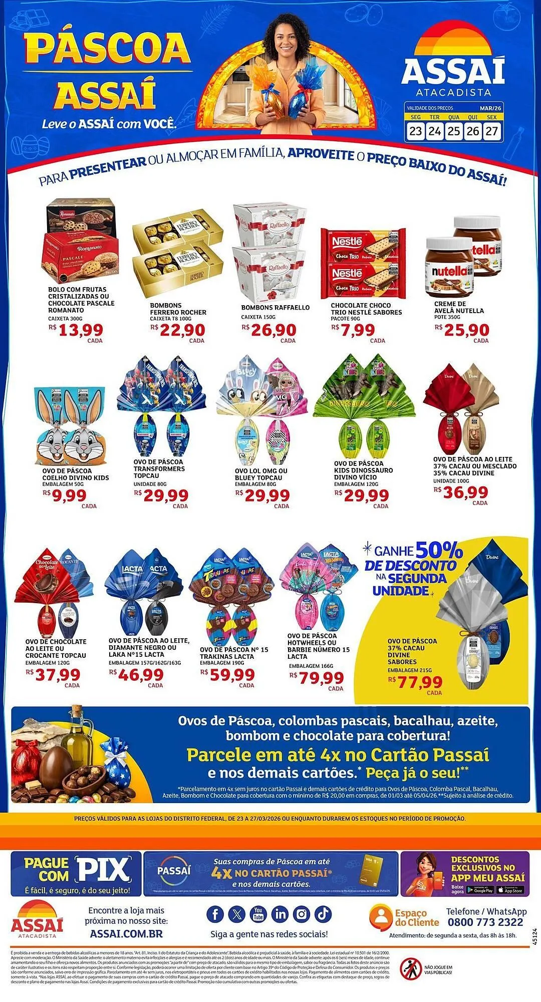 Encarte de Encarte Assaí Atacadista 23 de março até 27 de março 2026 - Pagina 1