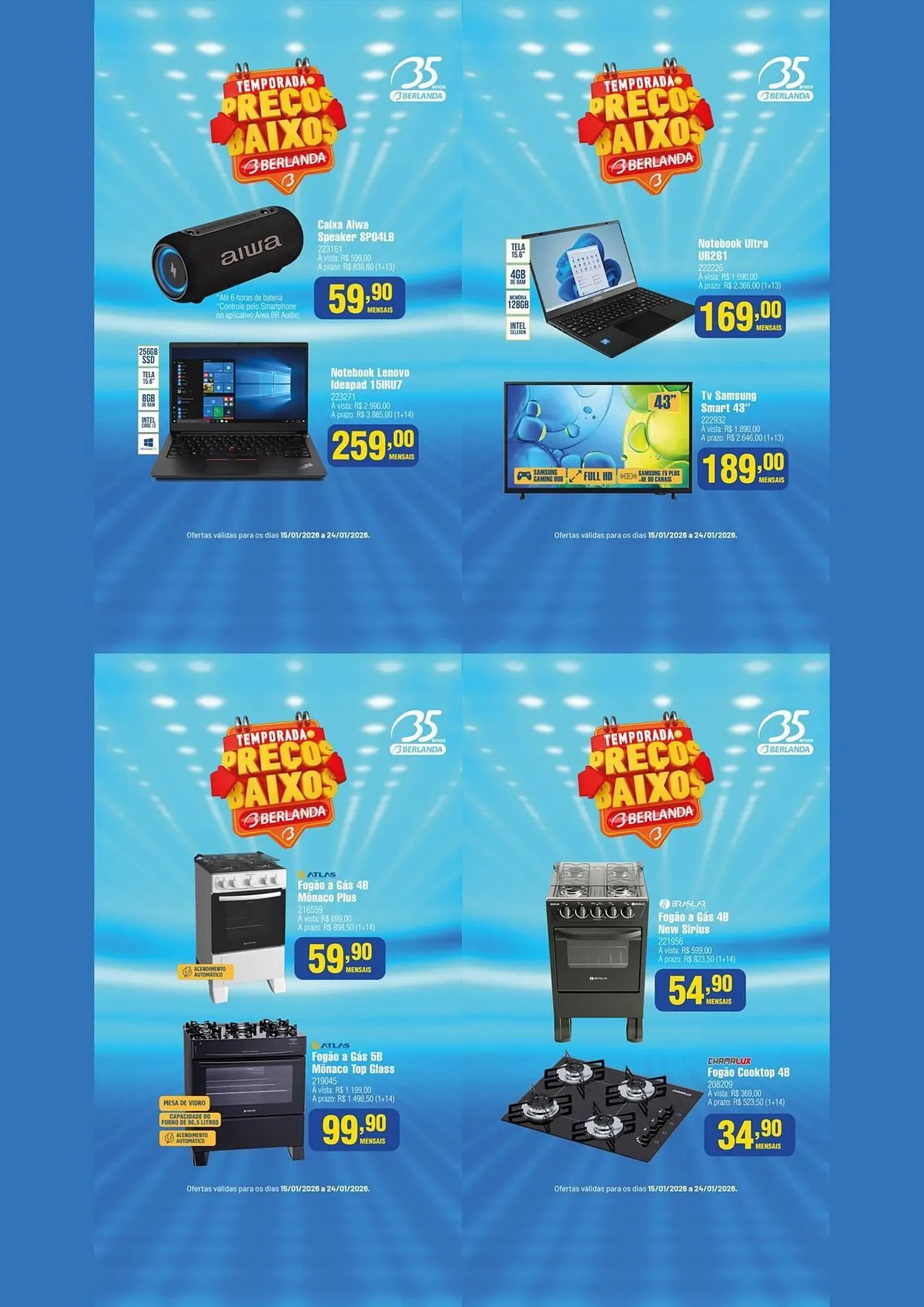 Encarte de Catálogo Berlanda 15 de janeiro até 24 de janeiro 2026 - Pagina 4