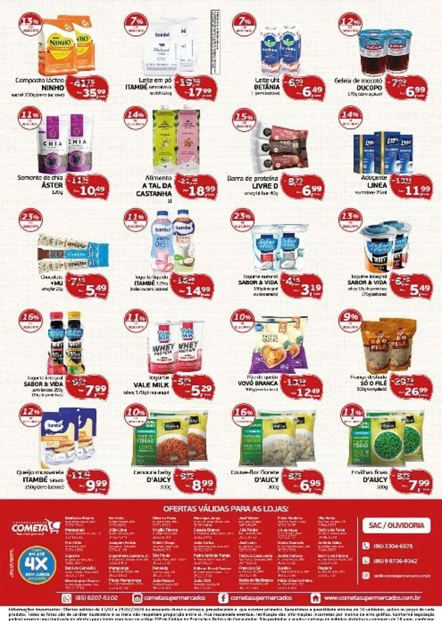 Encarte de Encarte Cometa Supermercados 16 de fevereiro até 25 de fevereiro 2026 - Pagina 2