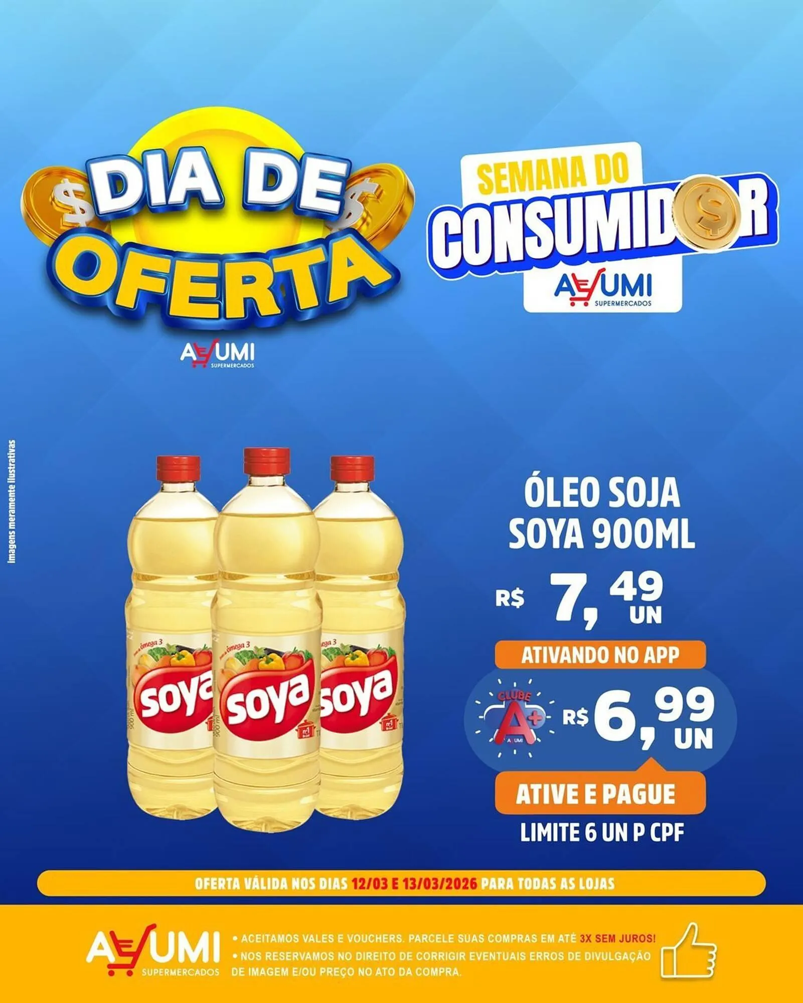 Encarte de Folheto Ayumi Supermercados 13 de março até 15 de março 2026 - Pagina 3