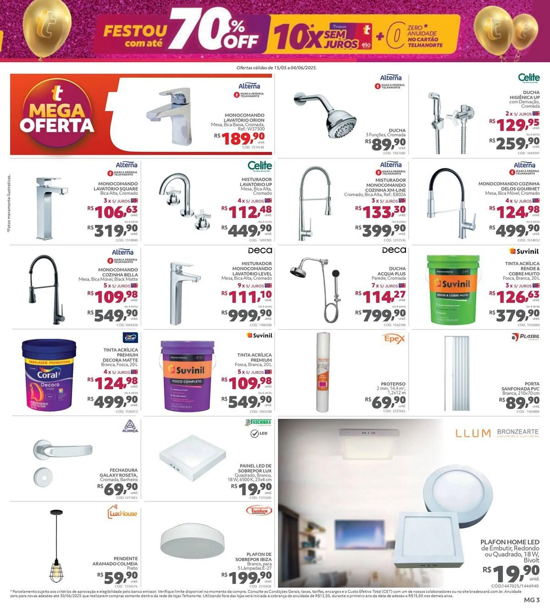 Encarte de Catálogo Telhanorte 15 de maio até 4 de junho 2025 - Pagina 3
