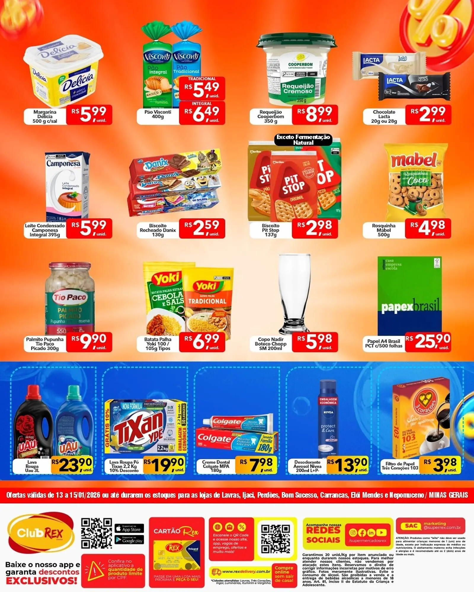 Encarte de Catálogo Supermercados Rex 13 de janeiro até 15 de janeiro 2026 - Pagina 2