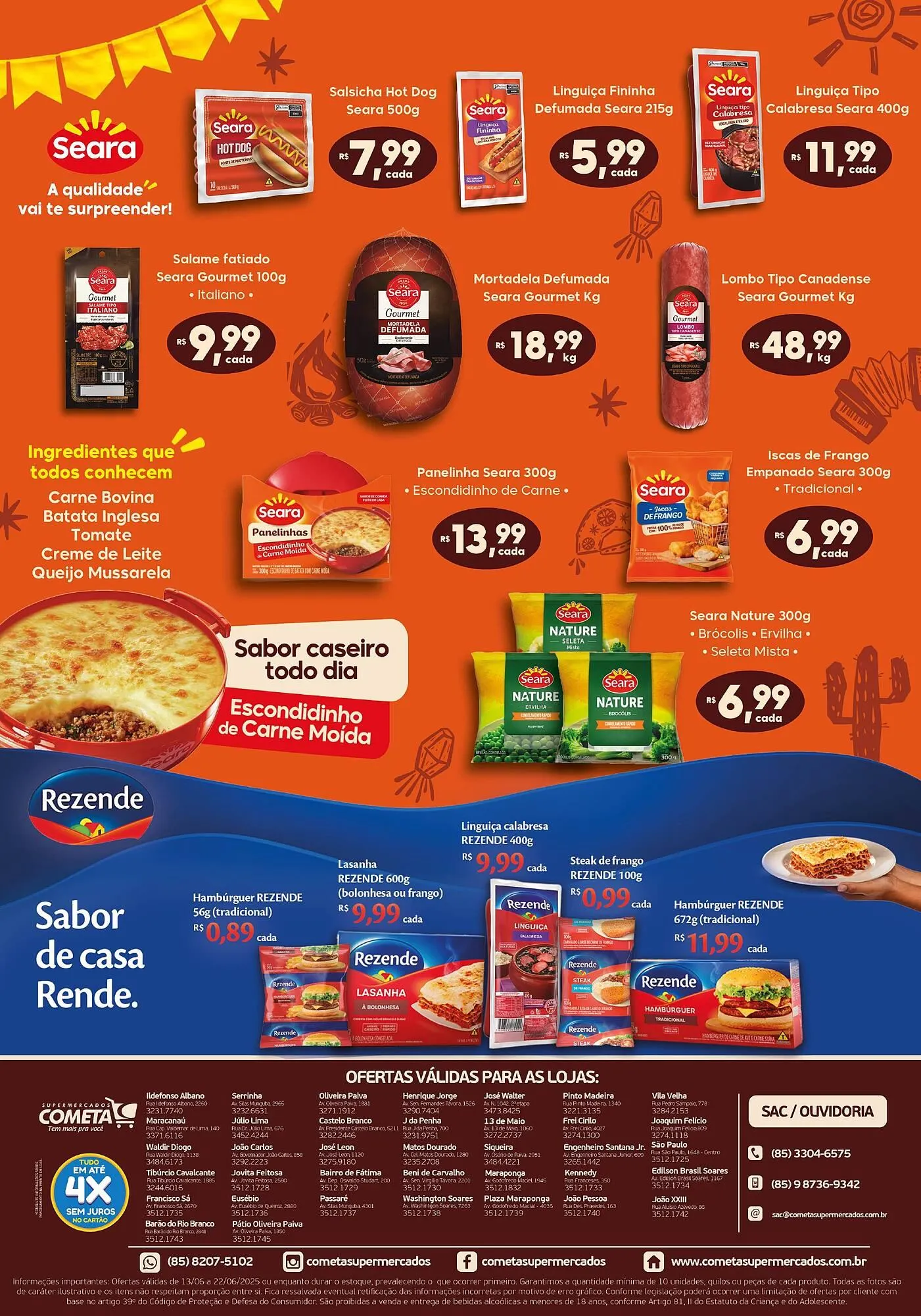 Encarte de Catálogo Cometa Supermercados 13 de junho até 22 de junho 2025 - Pagina 2