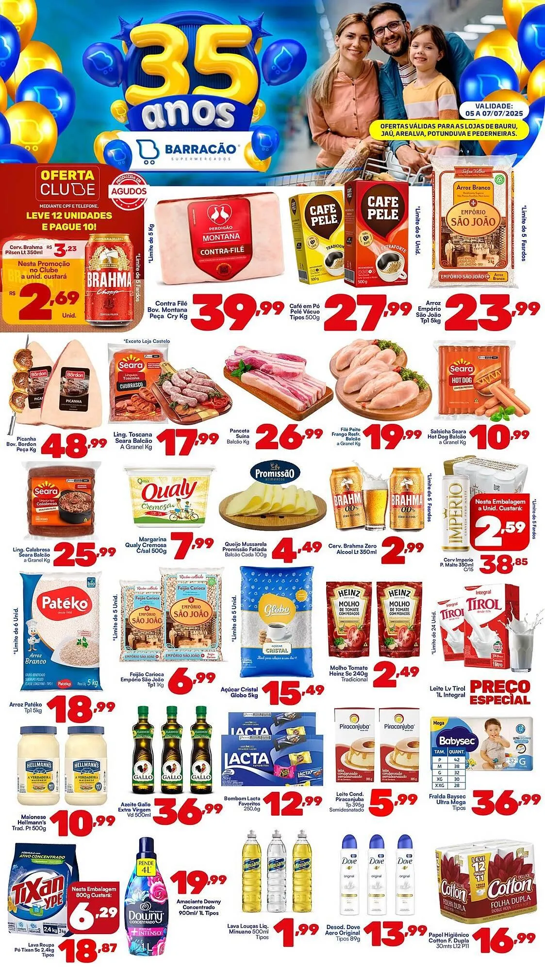 Encarte de Catálogo Barracão Supermercado 5 de julho até 7 de julho 2025 - Pagina 1